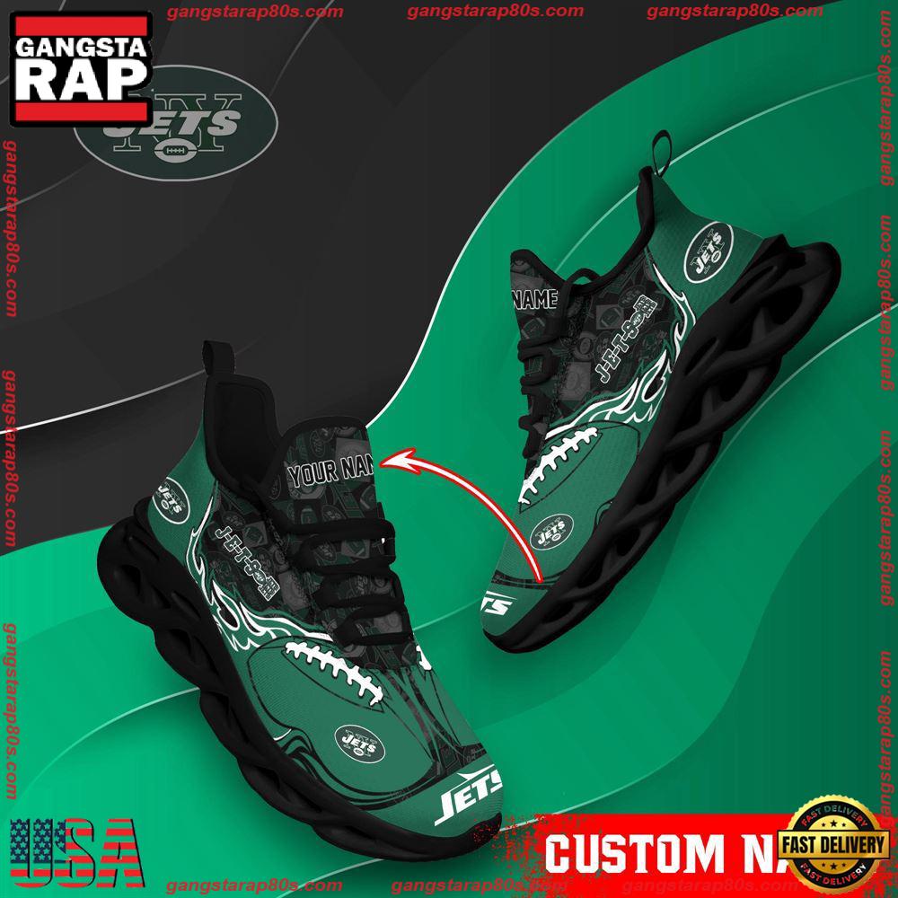 Ideafootwear New York Jets Max Soul Shoes Sneakers For Men And Women
