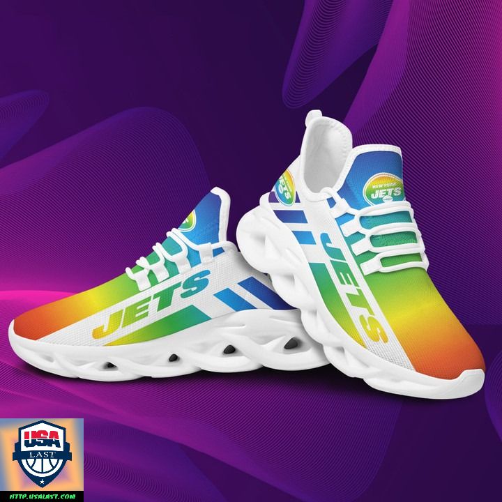 Ideafootwear New York Jets Max Soul Shoes Sneakers For Men And Women