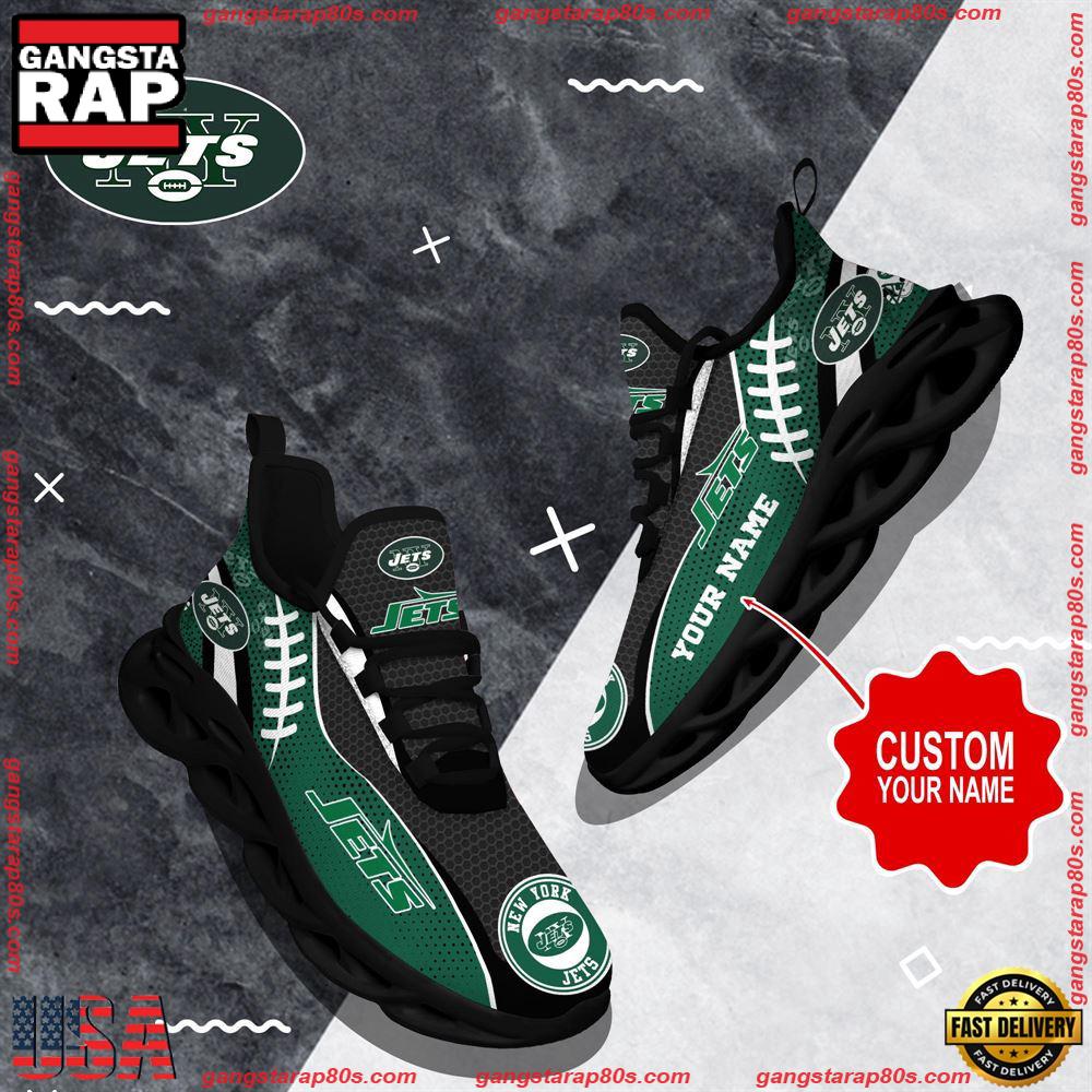 Ideafootwear New York Jets Max Soul Shoes Sneakers For Men And Women