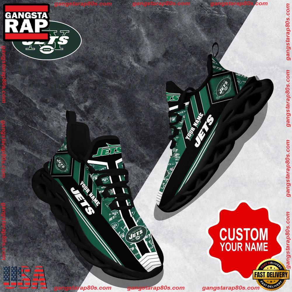 Ideafootwear New York Jets Max Soul Shoes Sneakers For Men And Women
