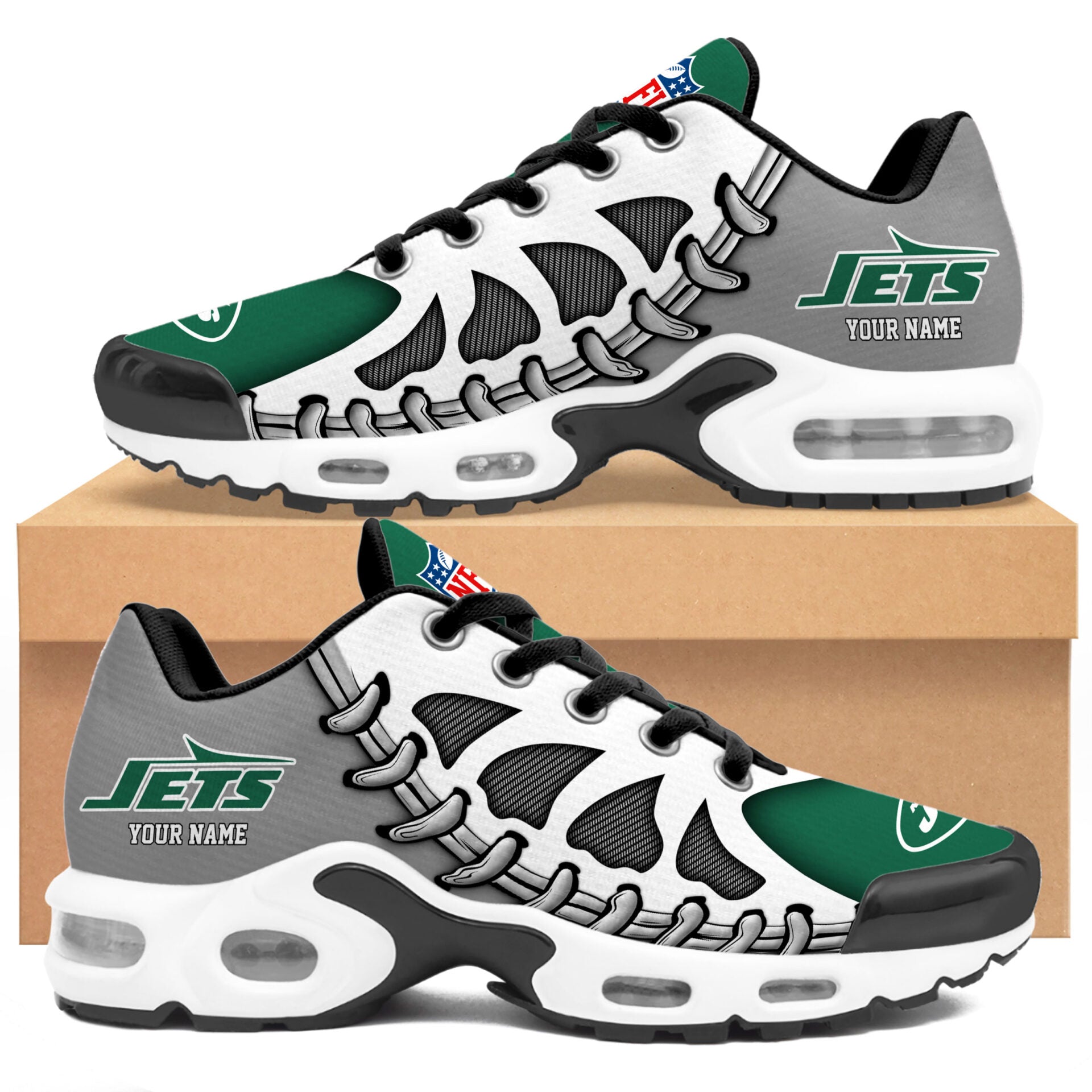 Ideafootwear New York Jets TN Shoes Sneakers For Men And Women