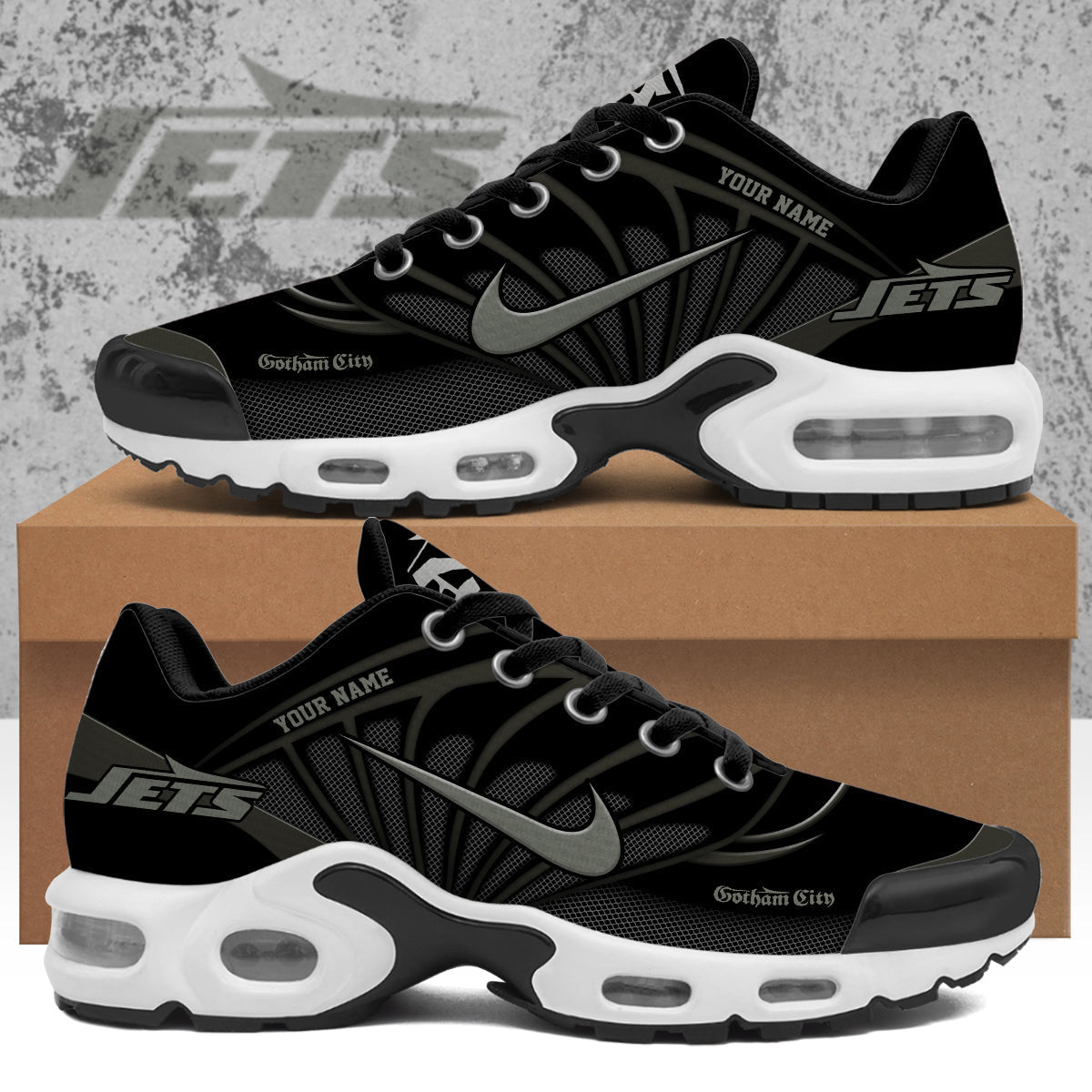 Ideafootwear New York Jets TN Shoes Sneakers For Men And Women