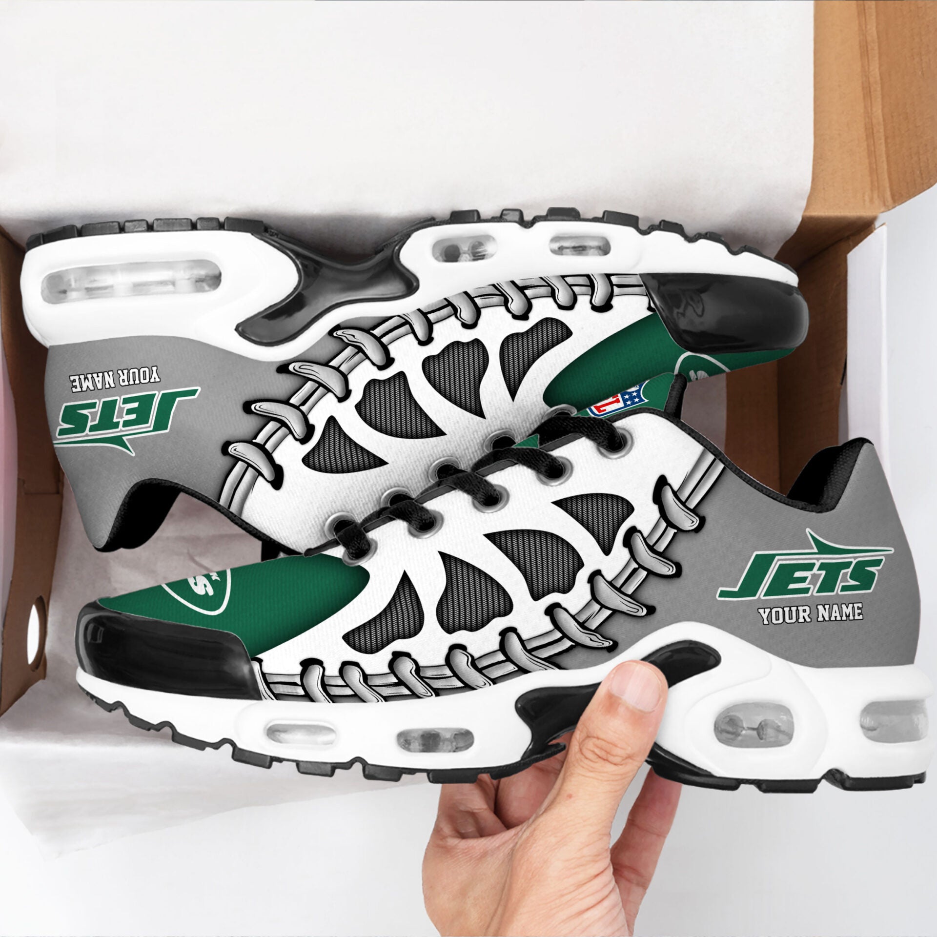 Ideafootwear New York Jets TN Shoes Sneakers For Men And Women