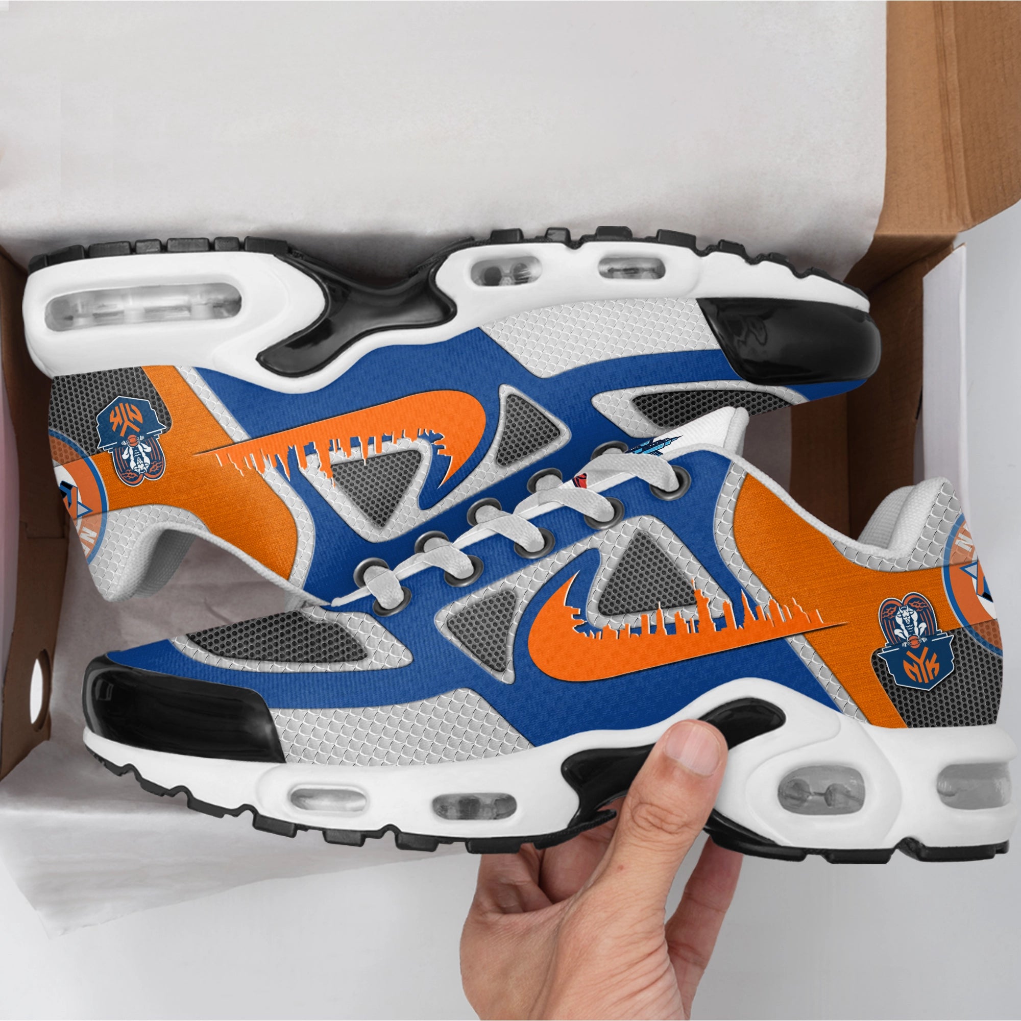 Ideafootwear New York Knicks TN Shoes Sneakers For Men And Women