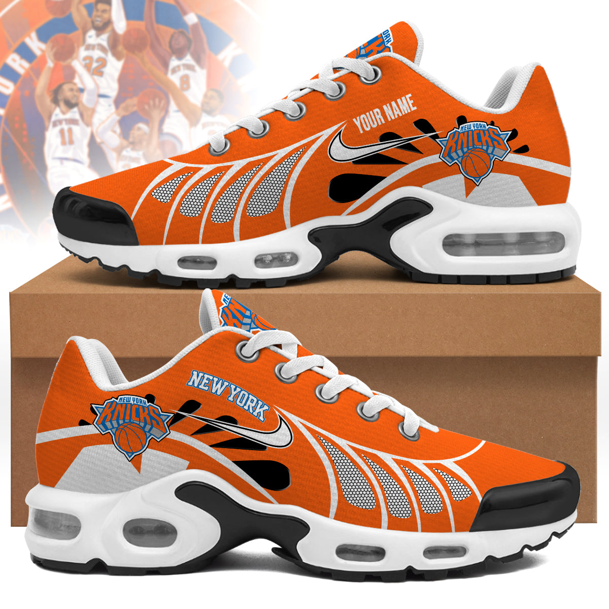 Ideafootwear New York Knicks TN Shoes Sneakers For Men And Women