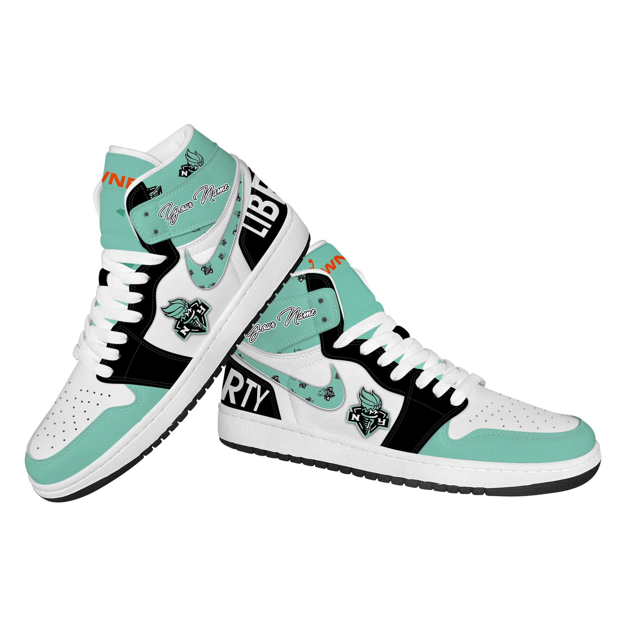 Ideafootwear New York Liberty AJ1 High Sneakers Shoes For Men And Women