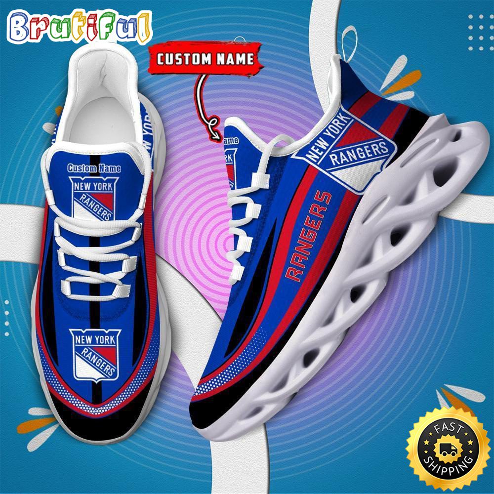 Ideafootwear New York Rangers Max Soul Shoes Sneakers For Men And Women