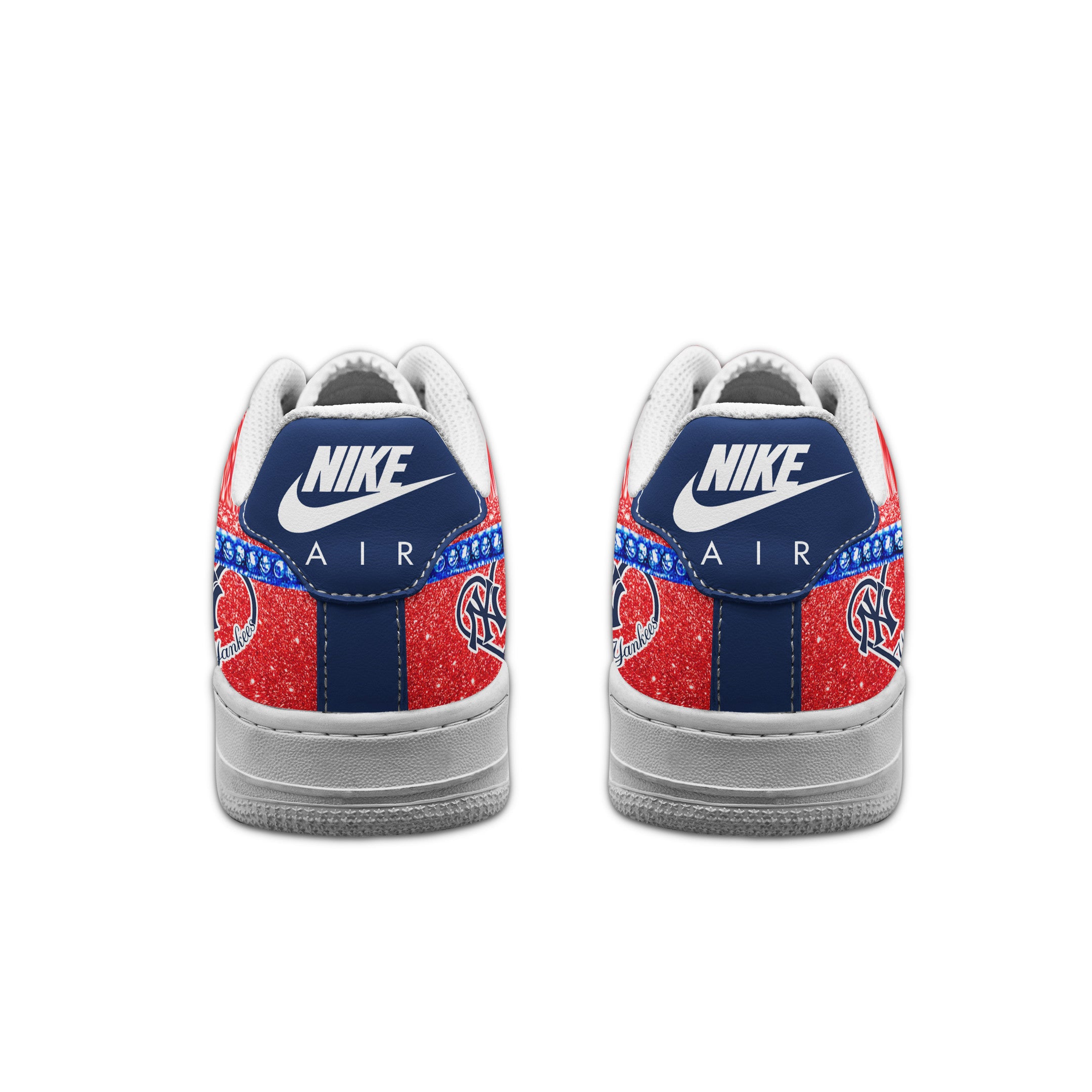 Ideafootwear New York Yankees Air Low-Top Sneakers Shoes For Men And Women 3