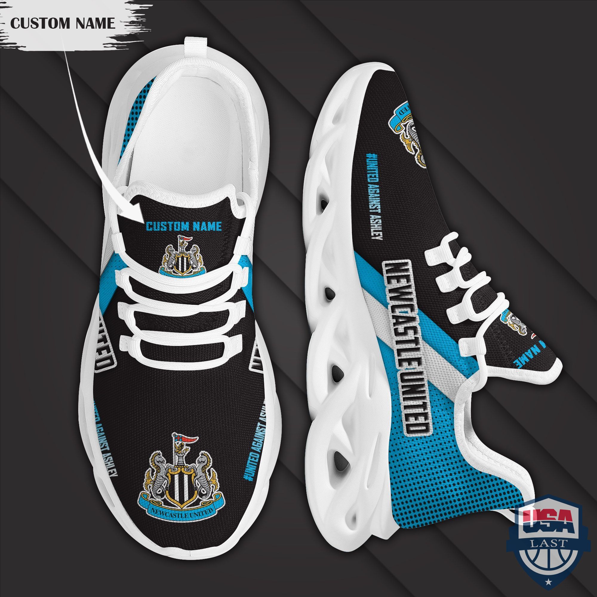 Ideafootwear Newcastle United Max Soul Shoes Sneakers For Men And Women