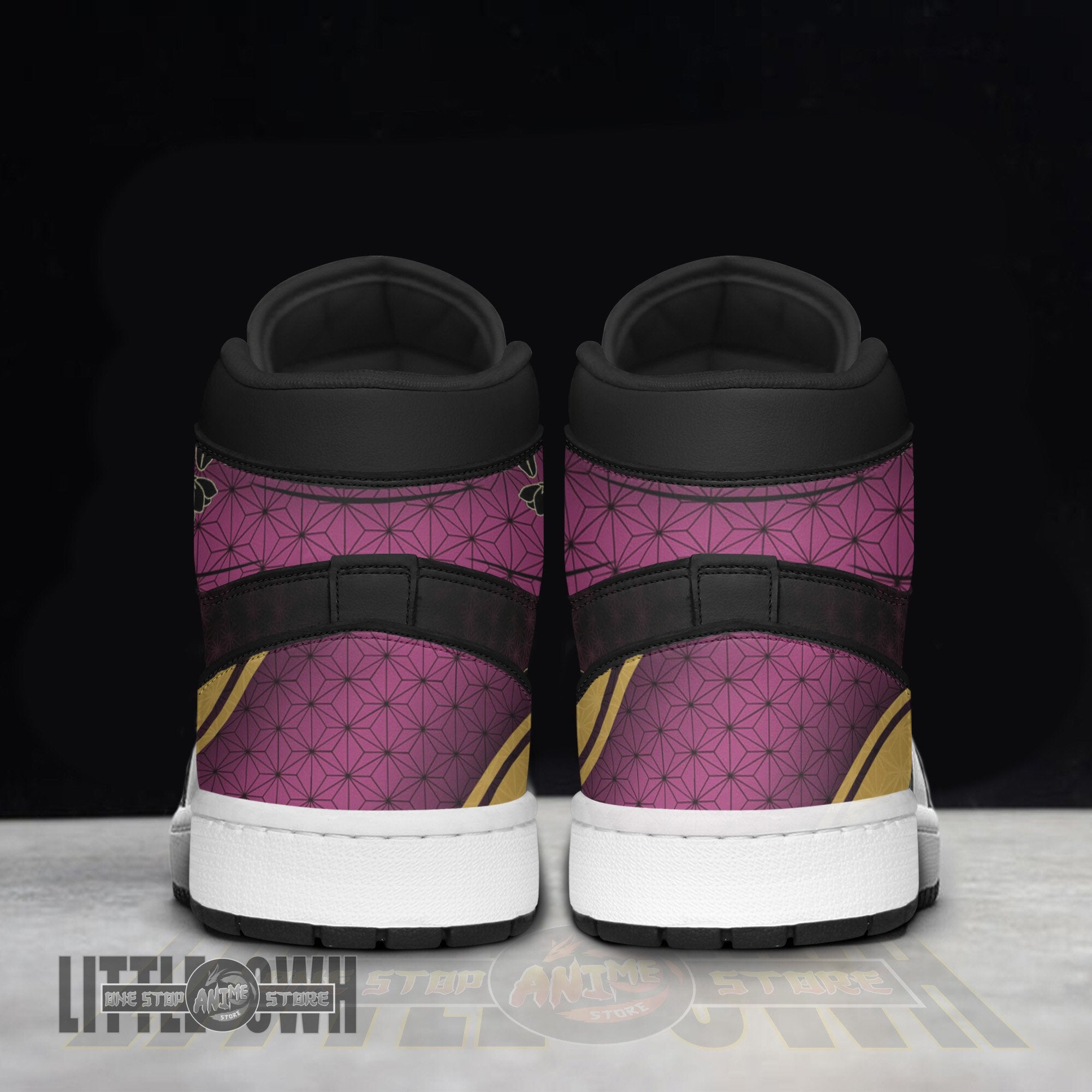 Ideafootwear Nezuko Kamado AJ1 High Sneakers Shoes For Men And Women