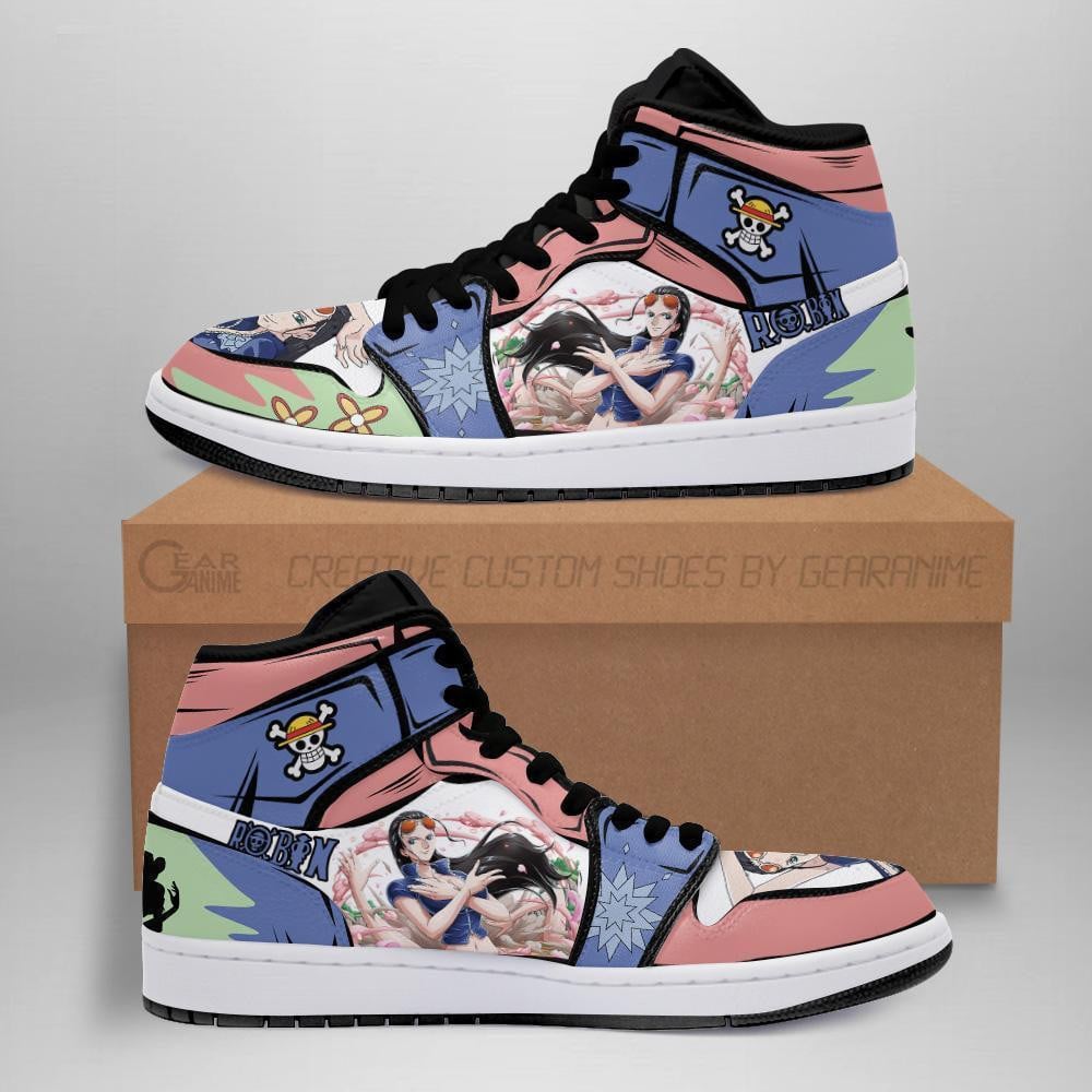 Ideafootwear Nico Robin AJ1 High Sneakers Shoes For Men And Women