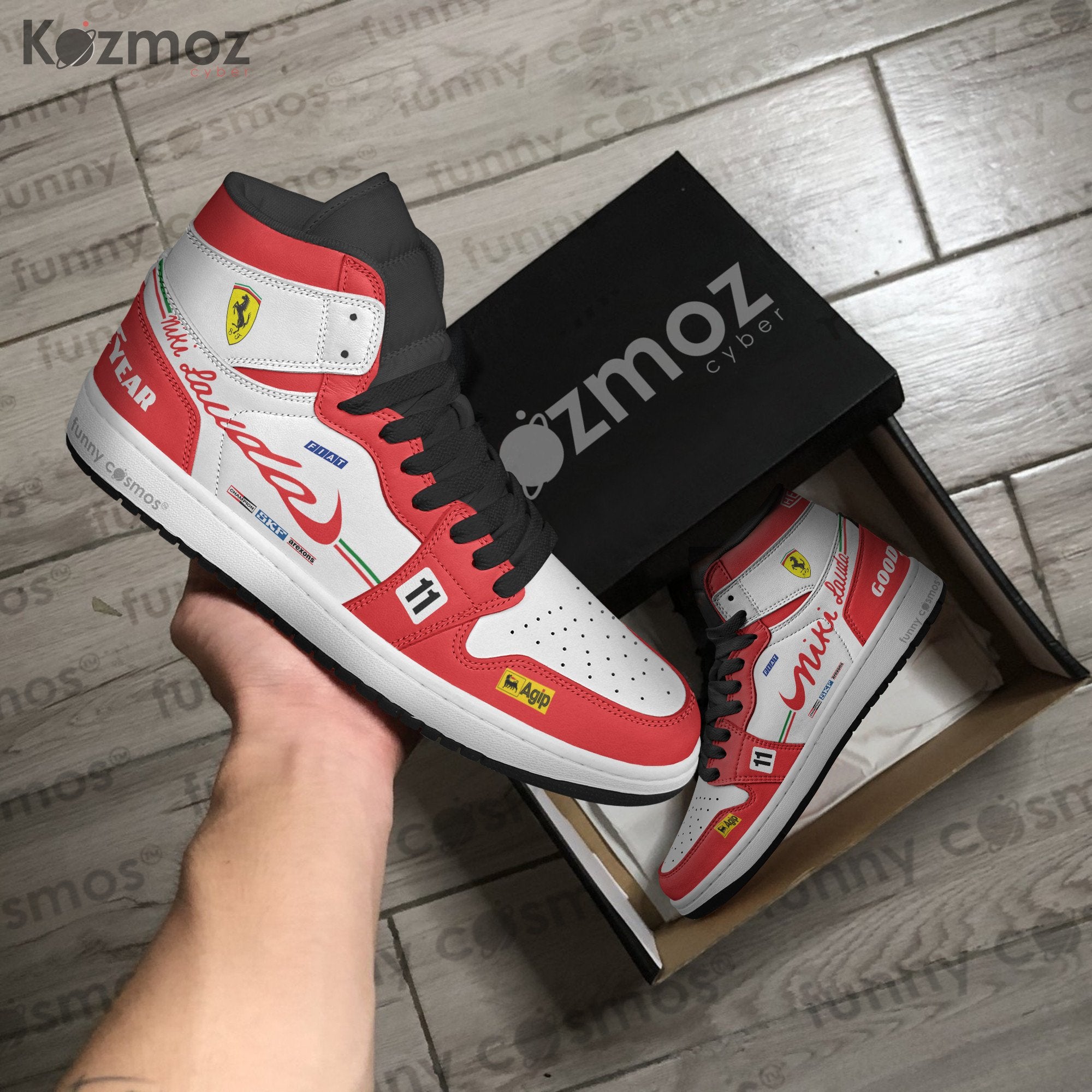 Ideafootwear Niki Lauda AJ1 High Sneakers Shoes For Men And Women