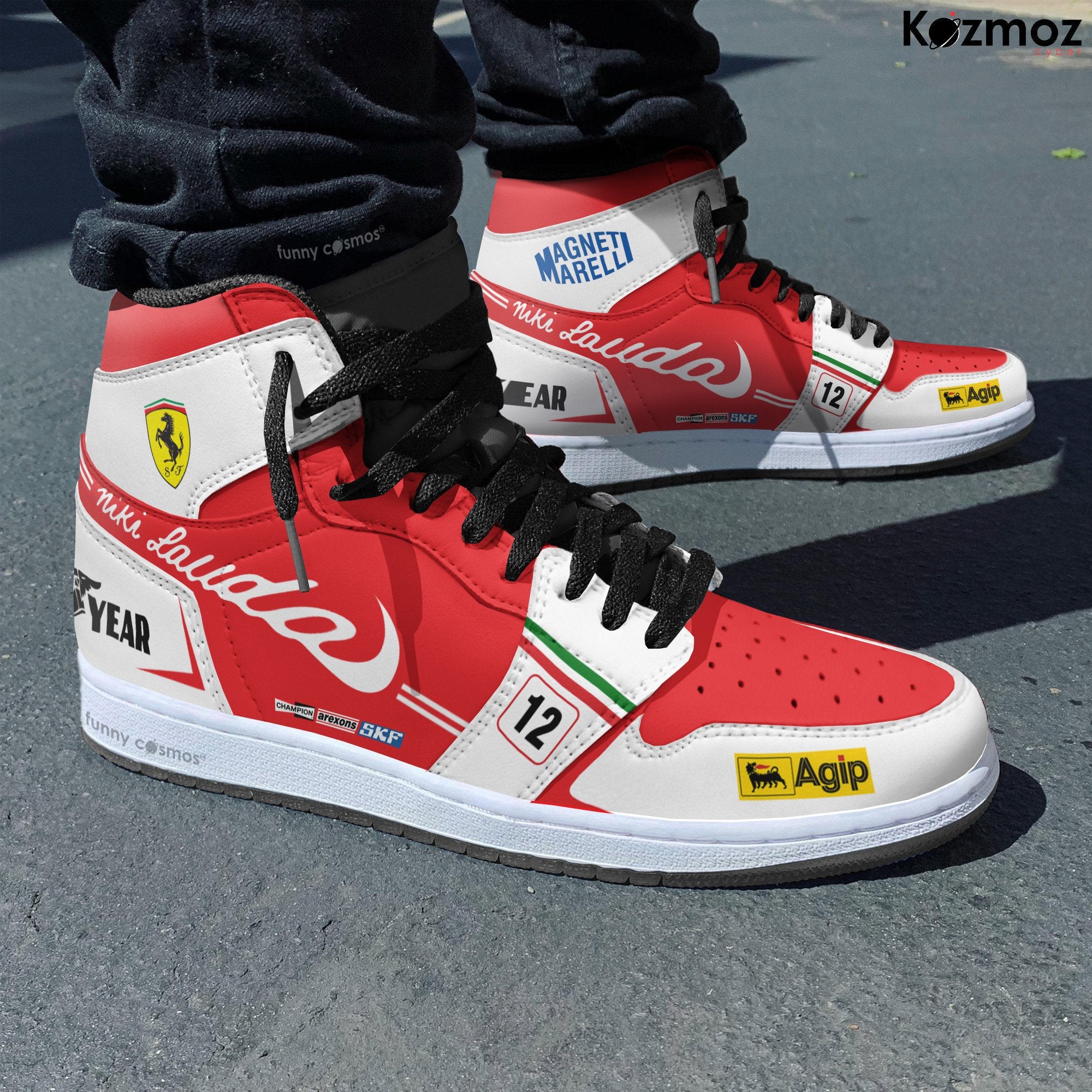 Ideafootwear Niki Lauda AJ1 High Sneakers Shoes For Men And Women