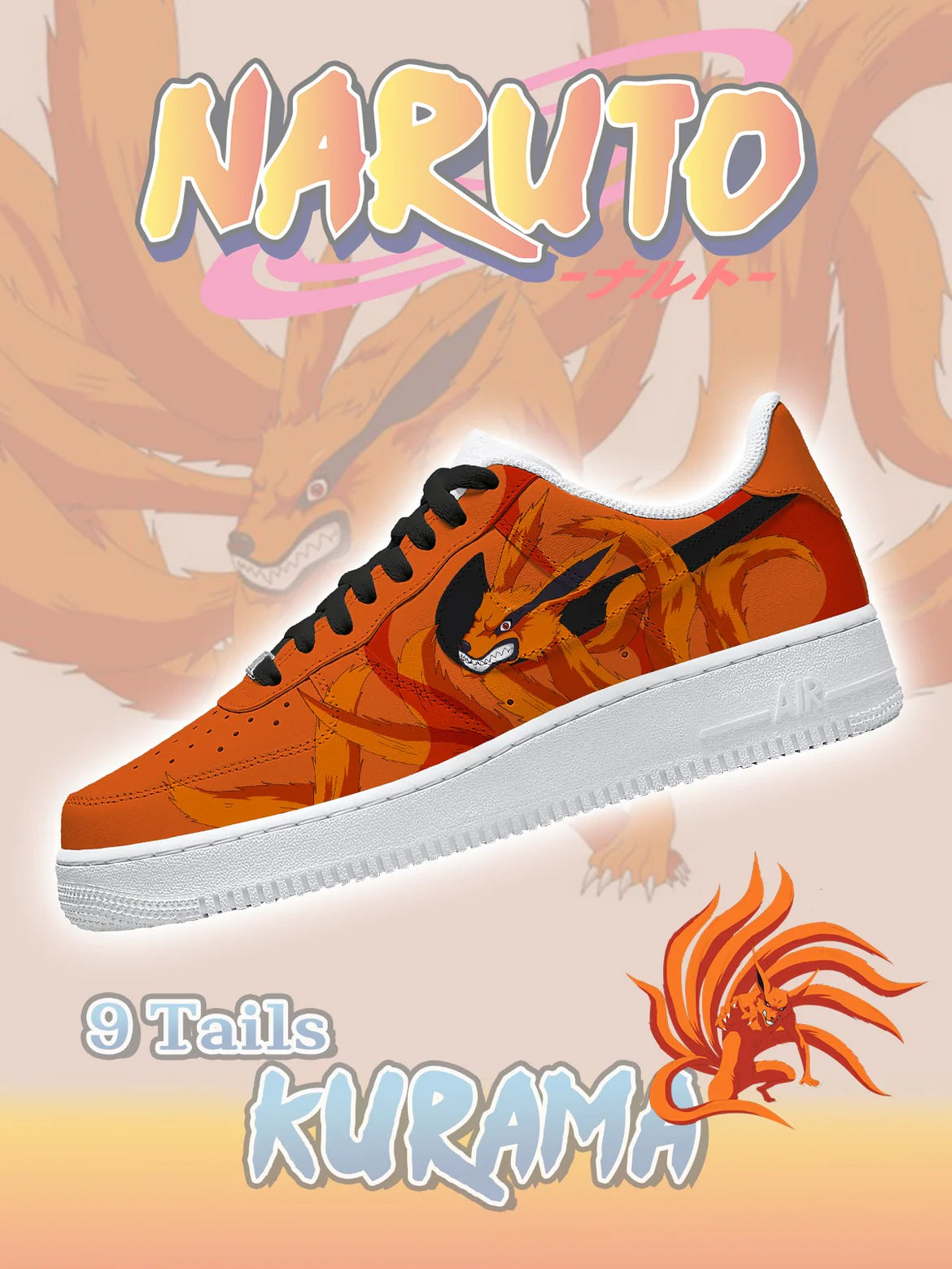 Ideafootwear Nine-Tails Kurama Air Low-Top Sneakers Shoes For Men And Women 1