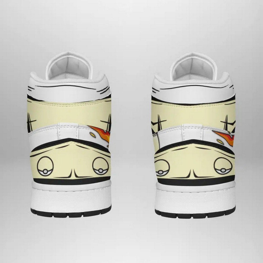 Ideafootwear Ninetales Pokemon AJ1 High Sneakers Shoes For Men And Women