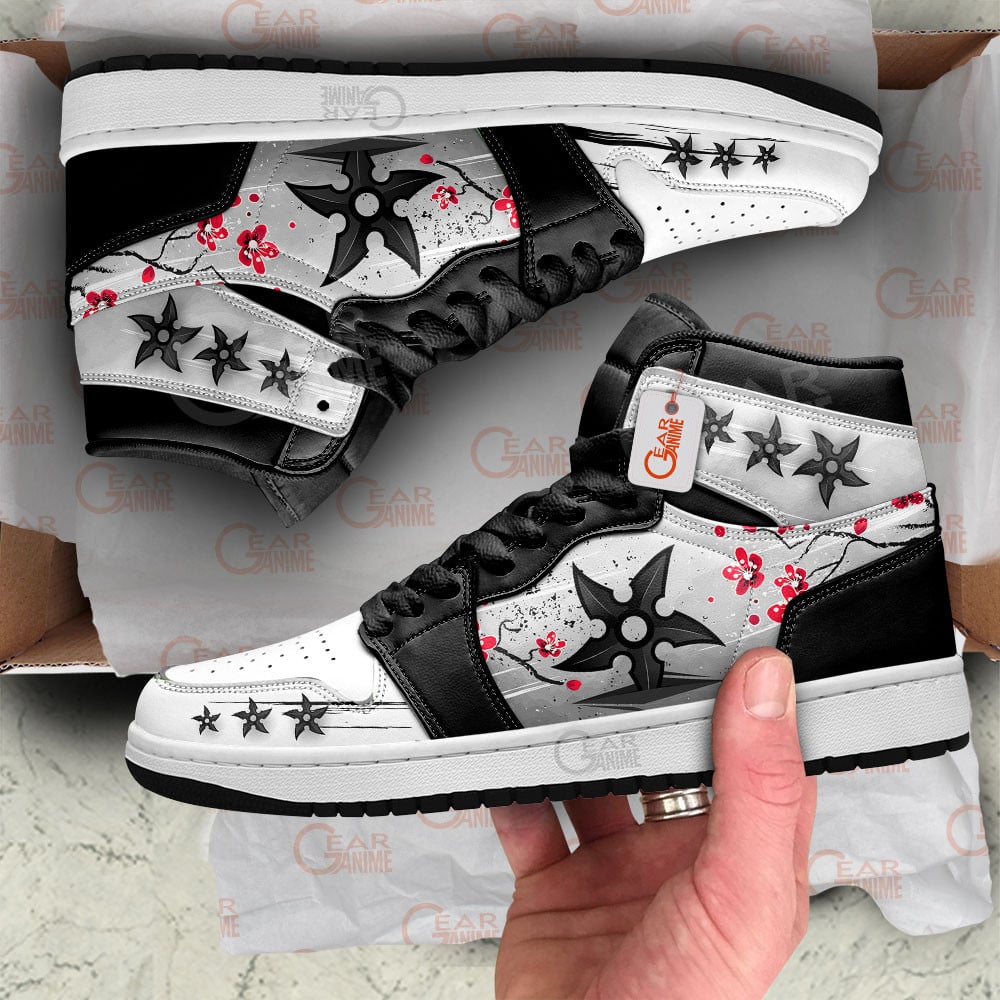 Ideafootwear Ninja Shuriken AJ1 High Sneakers Shoes For Men And Women