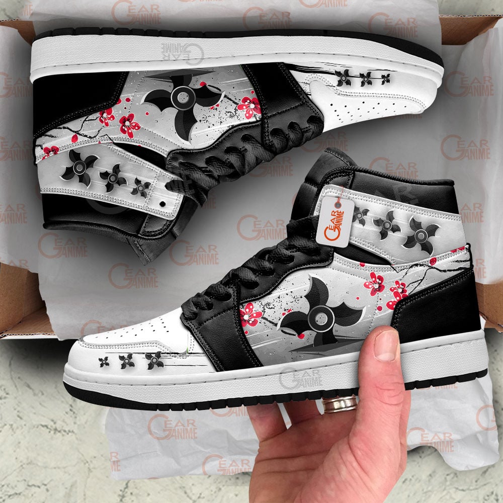 Ideafootwear Ninja Shuriken AJ1 High Sneakers Shoes For Men And Women