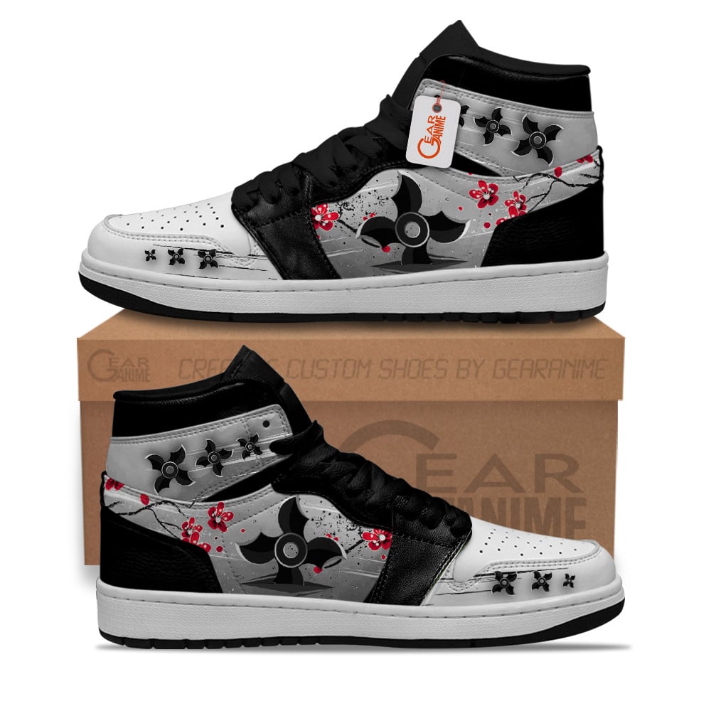 Ideafootwear Ninja Shuriken AJ1 High Sneakers Shoes For Men And Women