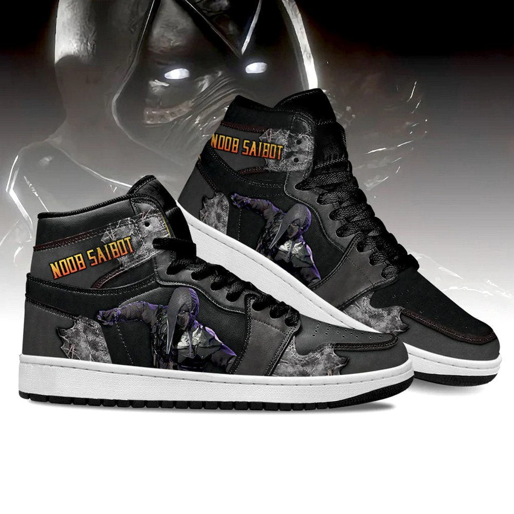 Ideafootwear Noob Saibot Mortal Kombat AJ1 High Sneakers Shoes For Men And Women