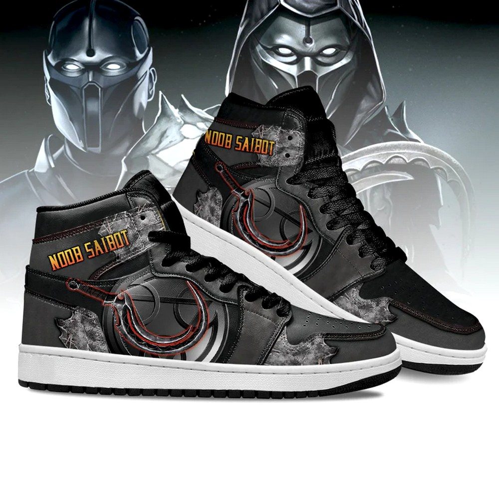 Ideafootwear Noob Saibot Weapon Mortal Kombat AJ1 High Sneakers Shoes For Men And Women
