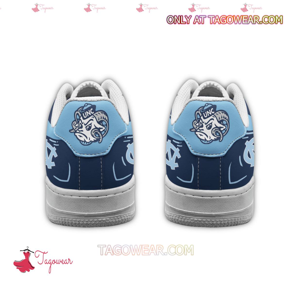 Ideafootwear North Carolina Tar Heels Air Low-Top Sneakers Shoes For Men And Women 4