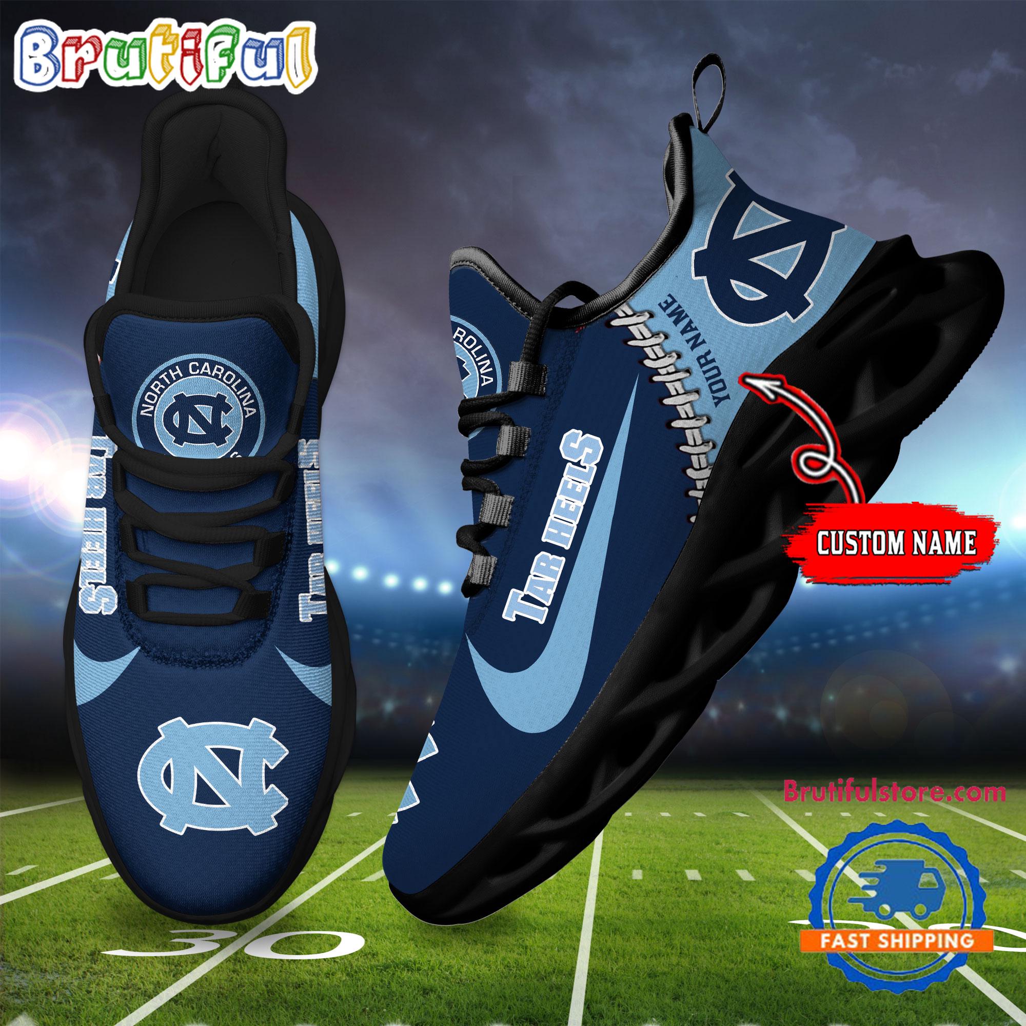 Ideafootwear North Carolina Tar Heels Max Soul Shoes Sneakers For Men And Women