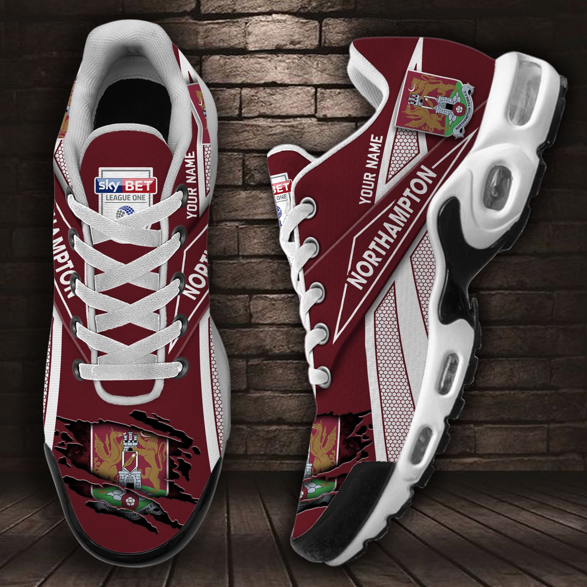 Ideafootwear Northampton Town F.C TN Shoes Sneakers For Men And Women