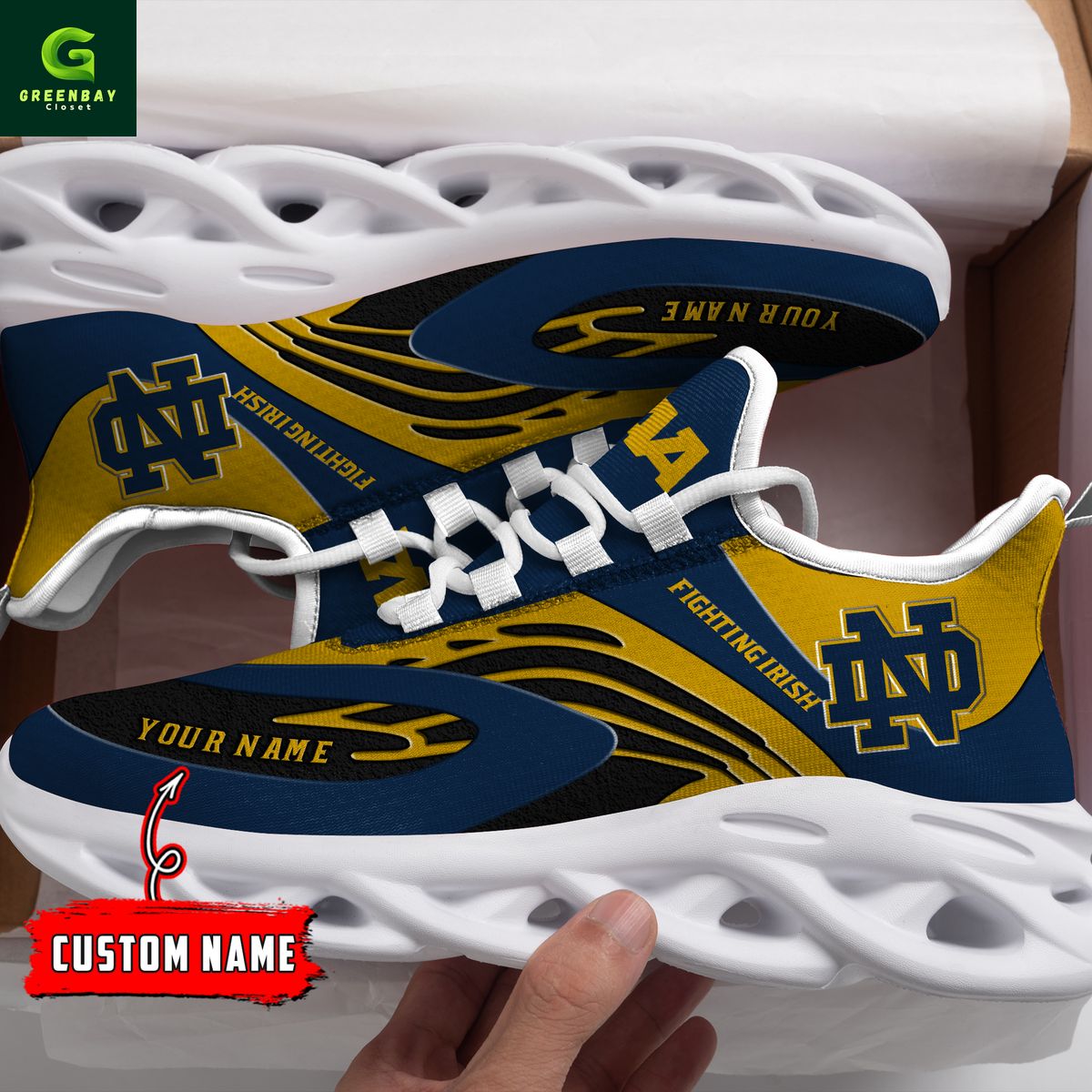 Ideafootwear Notre Dame Fighting Irish Max Soul Shoes Sneakers For Men And Women