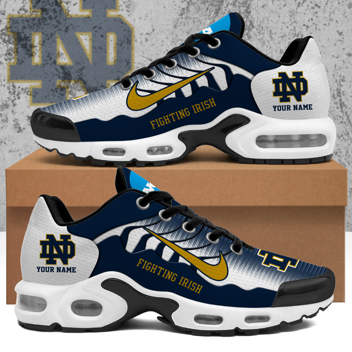 Ideafootwear Notre Dame Fighting Irish TN Shoes Sneakers For Men And Women