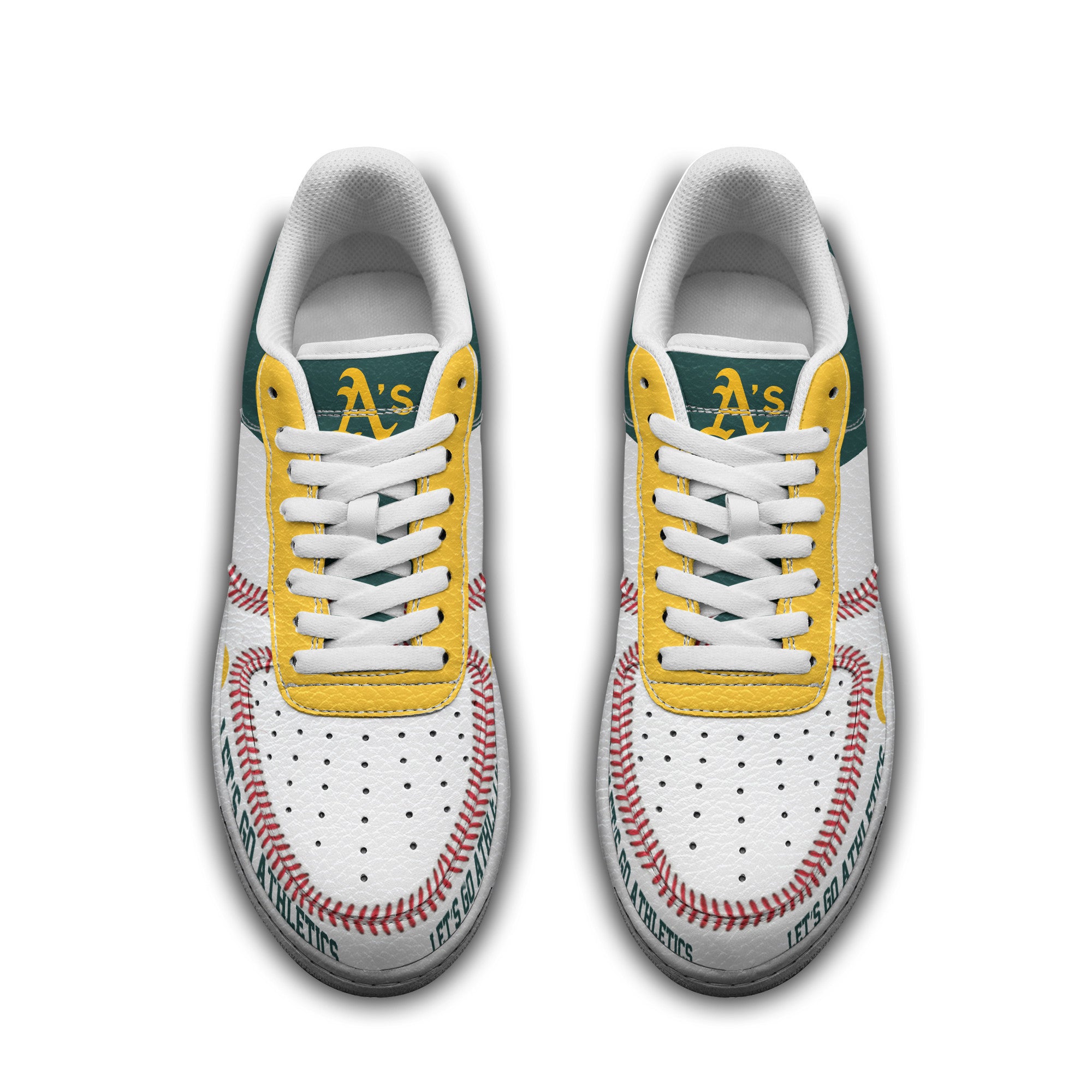Ideafootwear Oakland Athletics Air Low-Top Sneakers Shoes For Men And Women 2