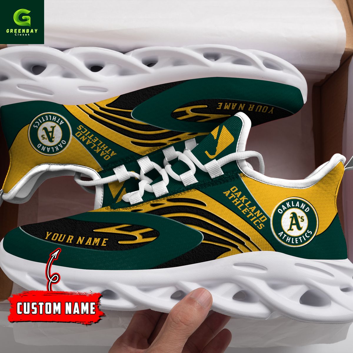 Ideafootwear Oakland Athletics Max Soul Shoes Sneakers For Men And Women