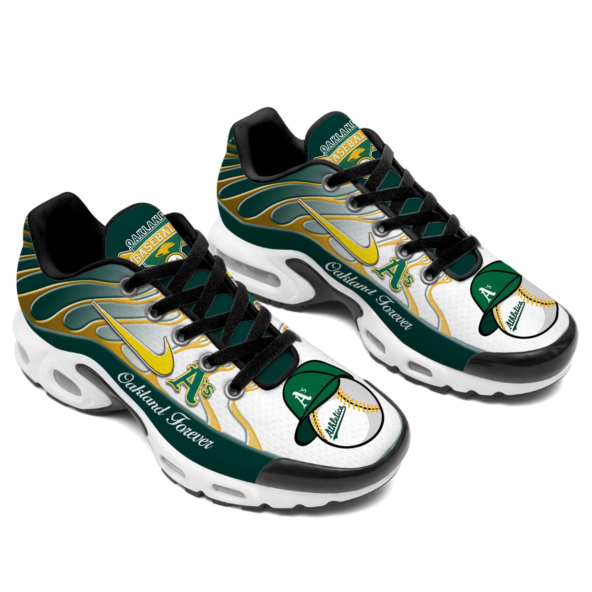 Ideafootwear Oakland Athletics TN Shoes Sneakers For Men And Women