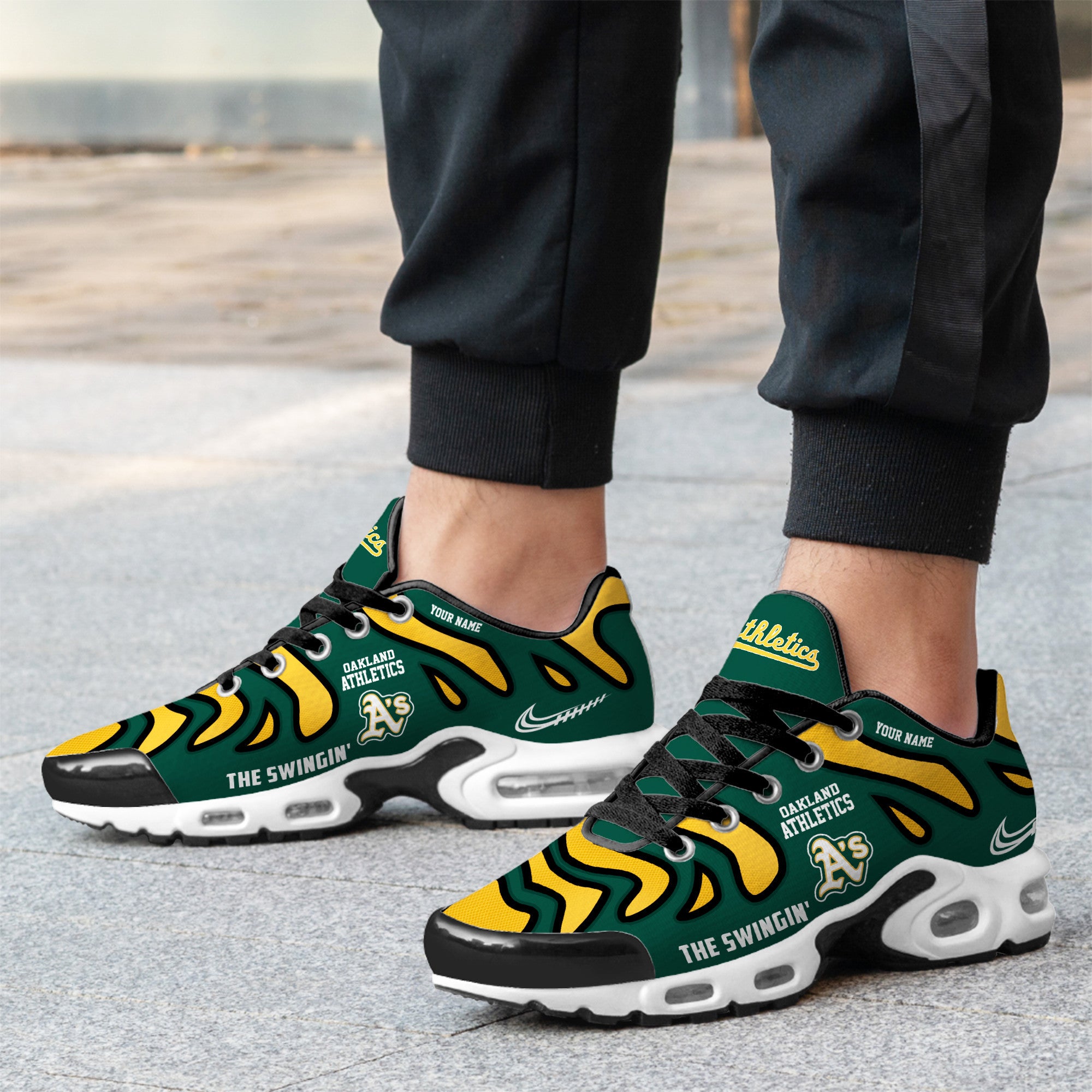 Ideafootwear Oakland Athletics TN Shoes Sneakers For Men And Women