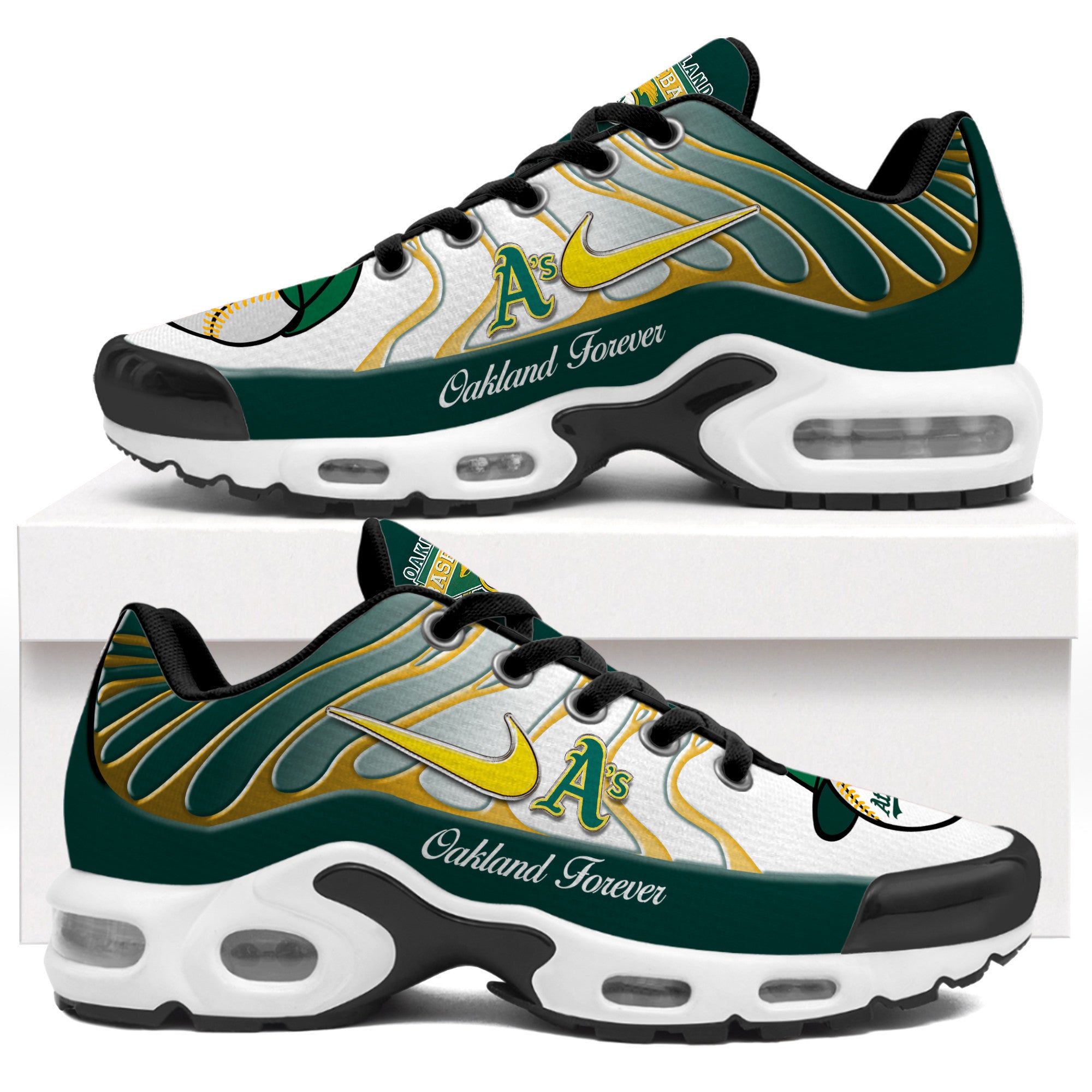 Ideafootwear Oakland Athletics TN Shoes Sneakers For Men And Women