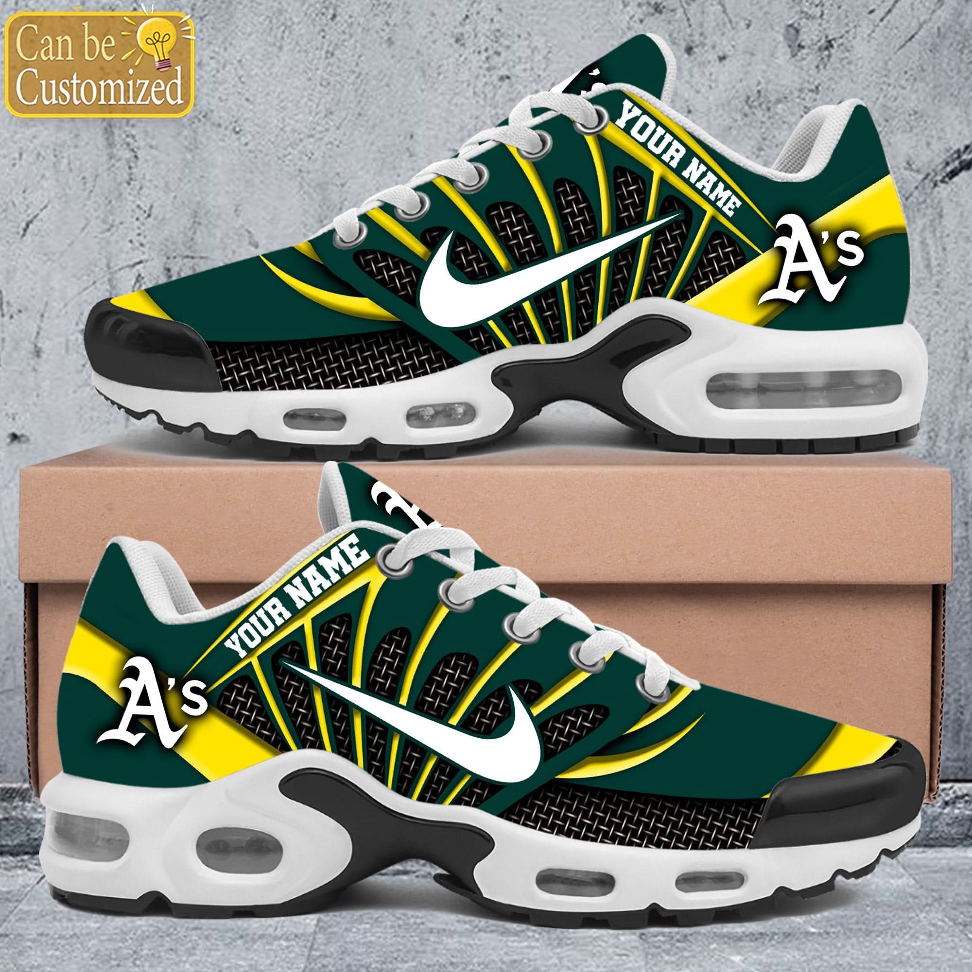 Ideafootwear Oakland Athletics TN Shoes Sneakers For Men And Women