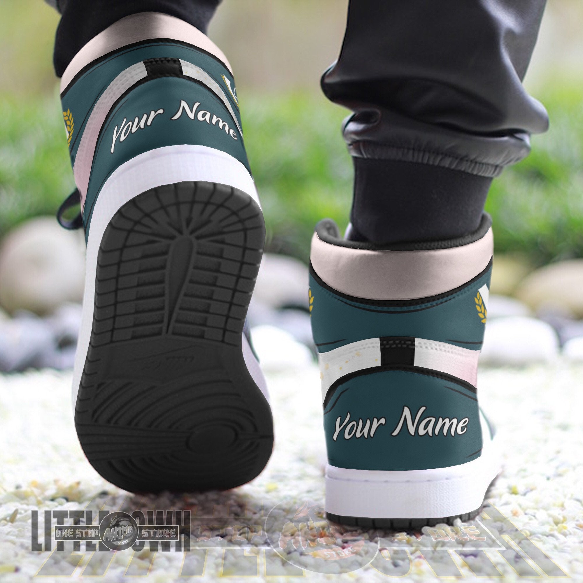 Ideafootwear Ochaco Uraraka AJ1 High Sneakers Shoes For Men And Women