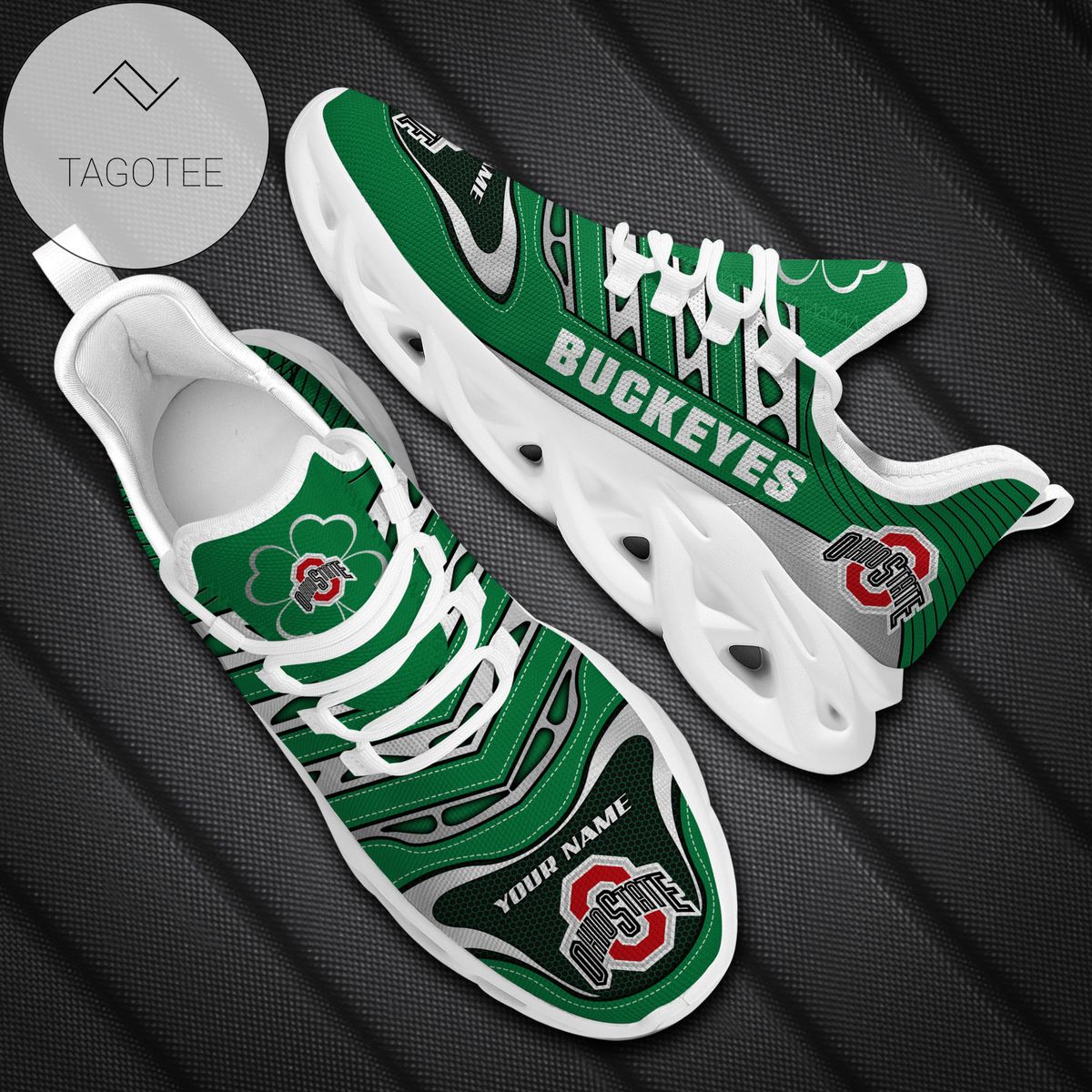 Ideafootwear Ohio State Buckeyes Max Soul Shoes Sneakers For Men And Women