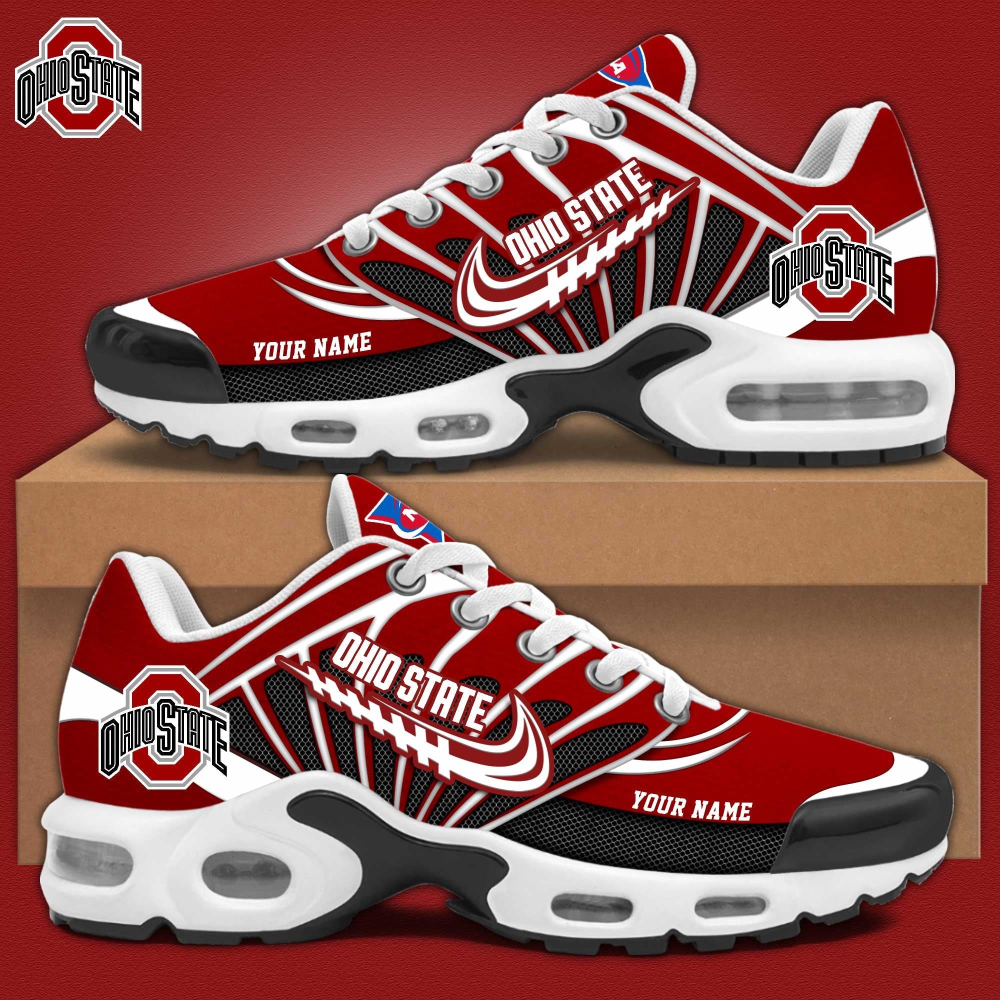 Ideafootwear Ohio State Buckeyes TN Shoes Sneakers For Men And Women