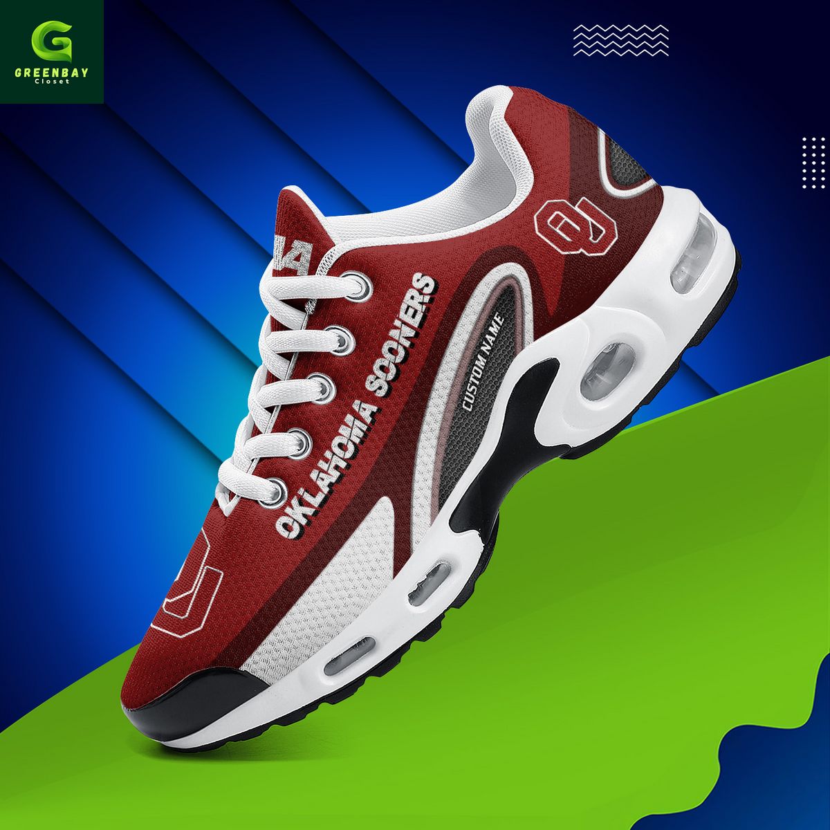 Ideafootwear Oklahoma Sooners TN Shoes Sneakers For Men And Women