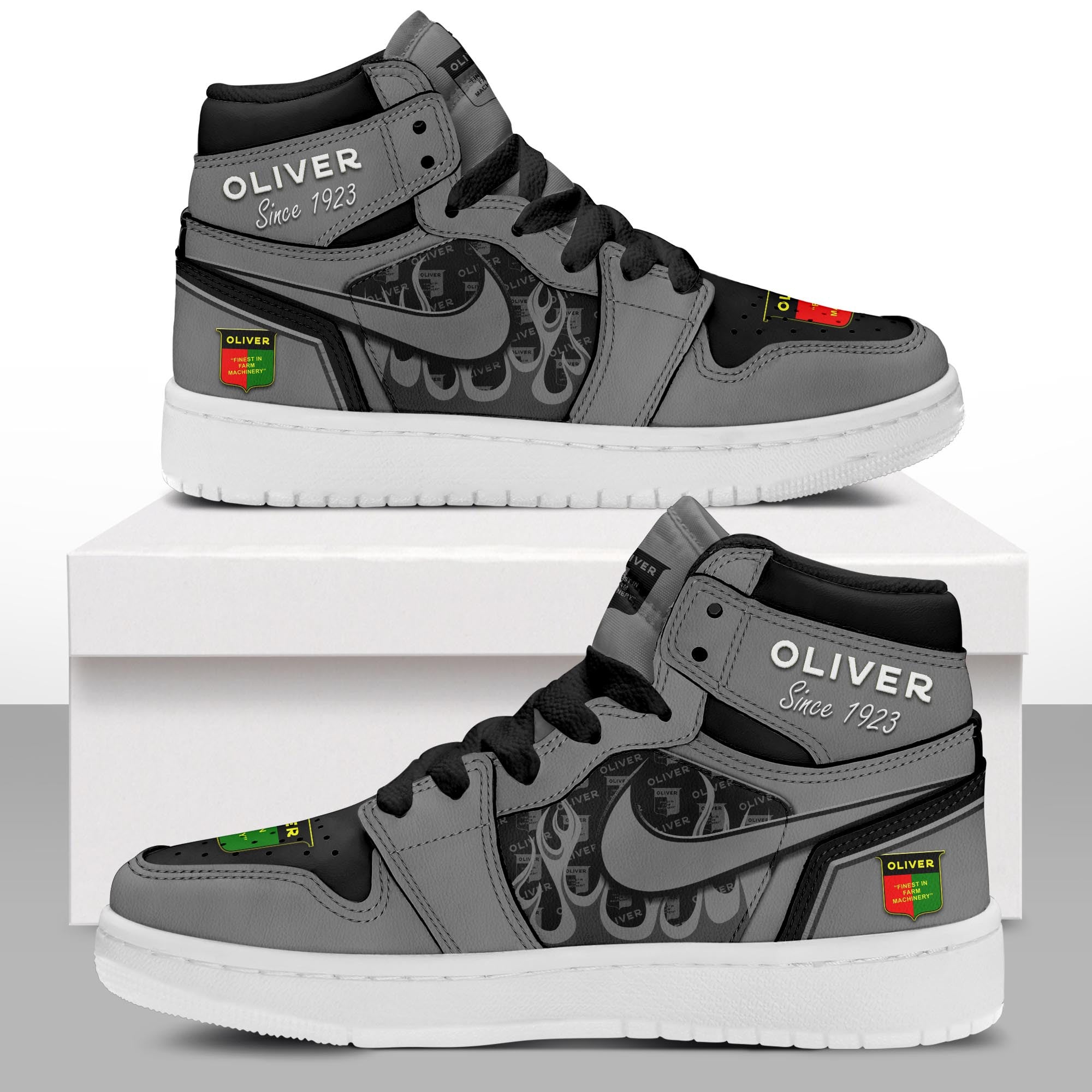 Ideafootwear Oliver Tractor AJ1 High Sneakers Shoes For Men And Women
