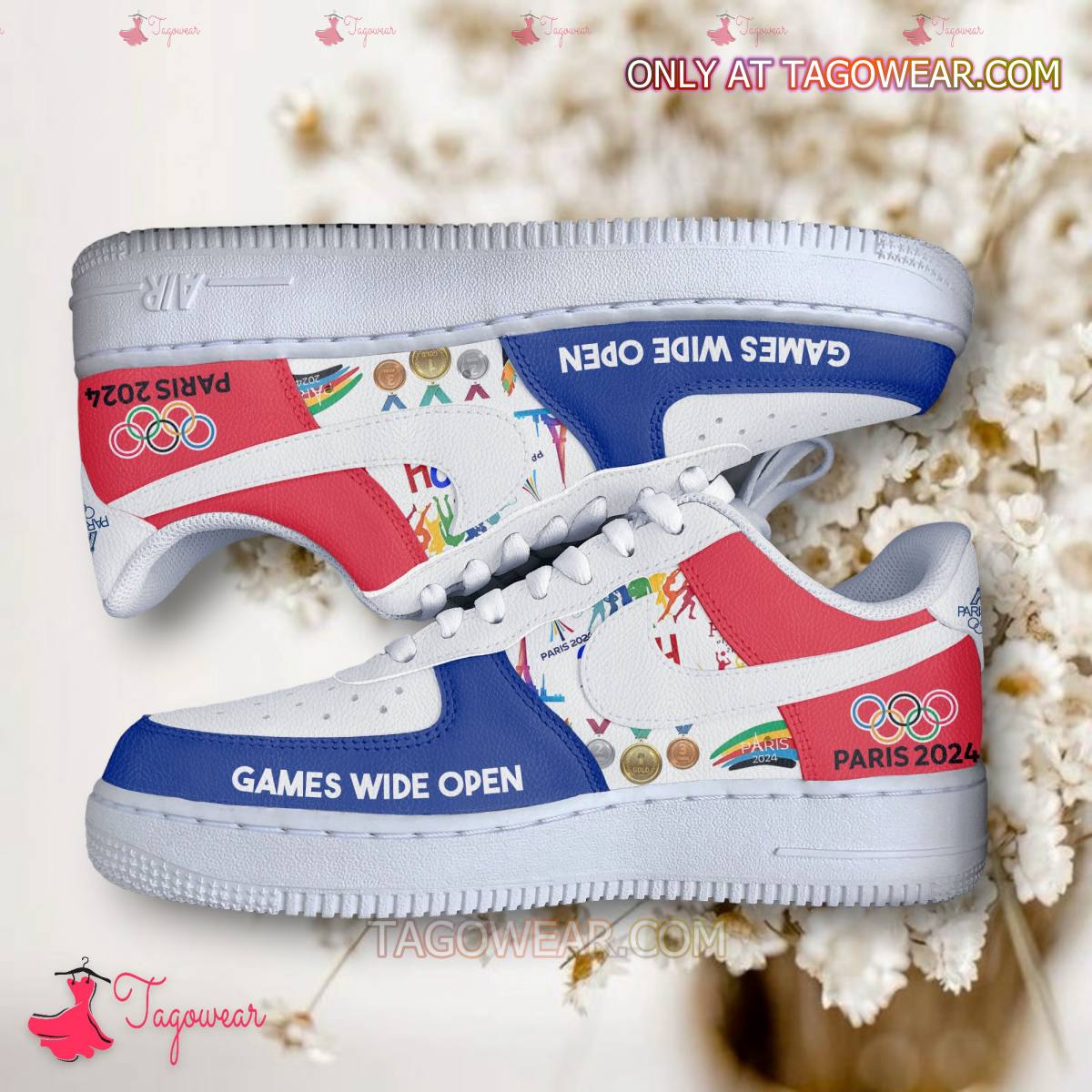 Ideafootwear Olympic Paris 2024 Air Low-Top Sneakers Shoes For Men And Women 2