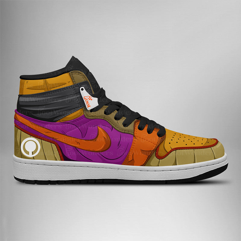 Ideafootwear Orange Piccolo AJ1 High Sneakers Shoes For Men And Women