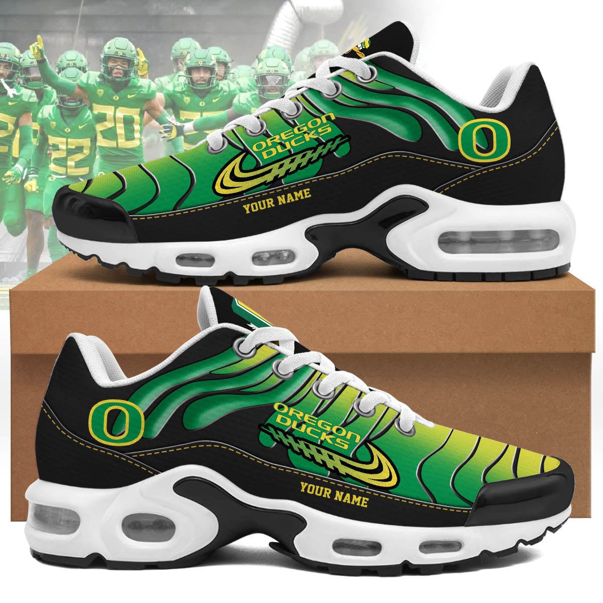 Ideafootwear Oregon Ducks TN Shoes Sneakers For Men And Women