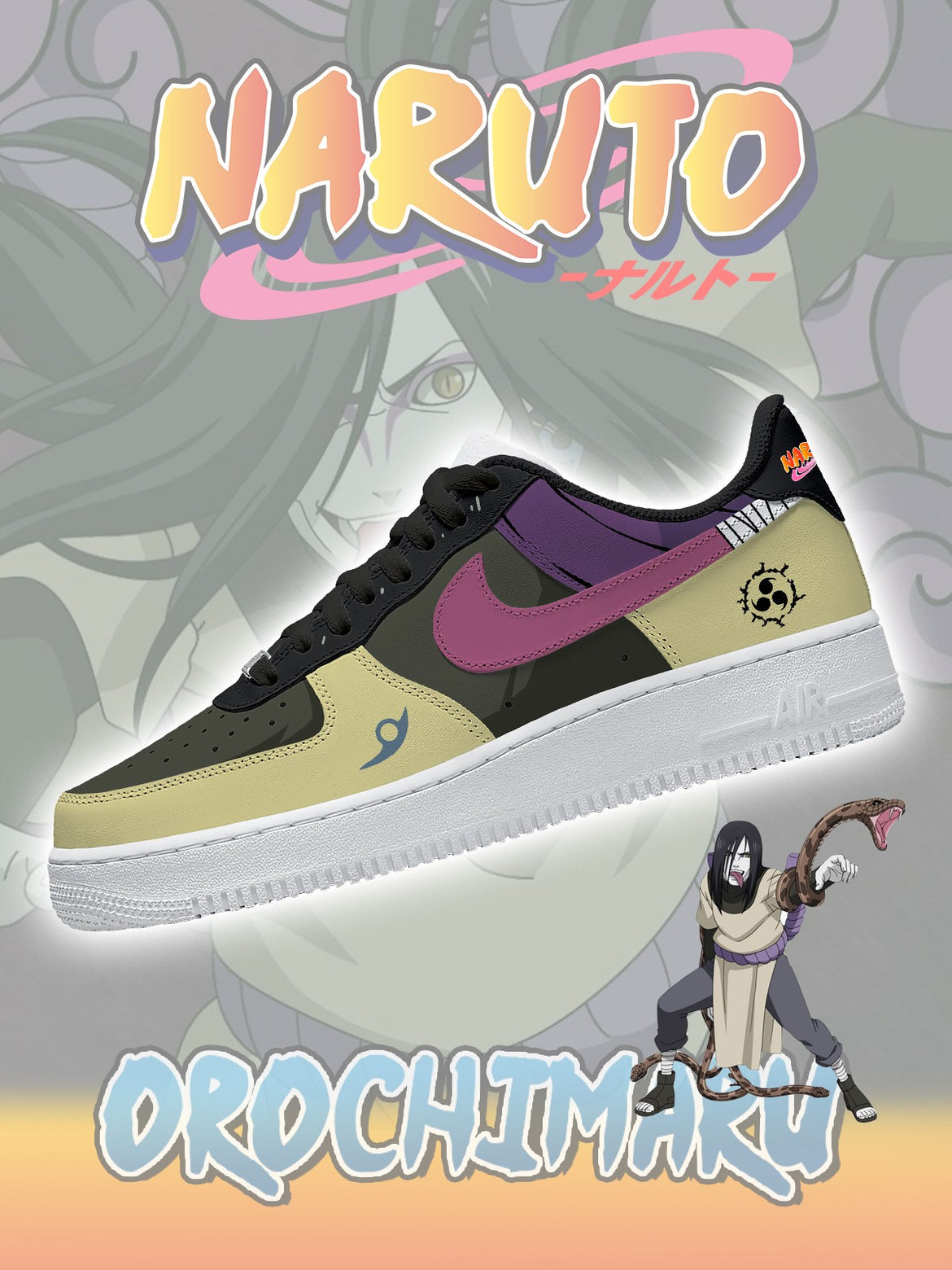 Ideafootwear Orochimaru Air Low-Top Sneakers Shoes For Men And Women 1