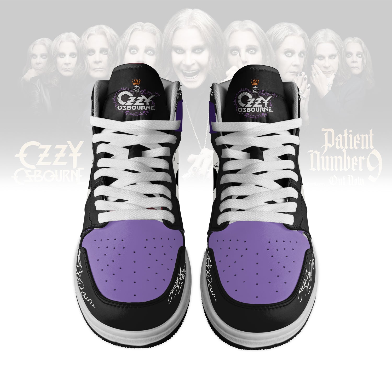 Ideafootwear Ozzy Osbourne AJ1 High Sneakers Shoes For Men And Women
