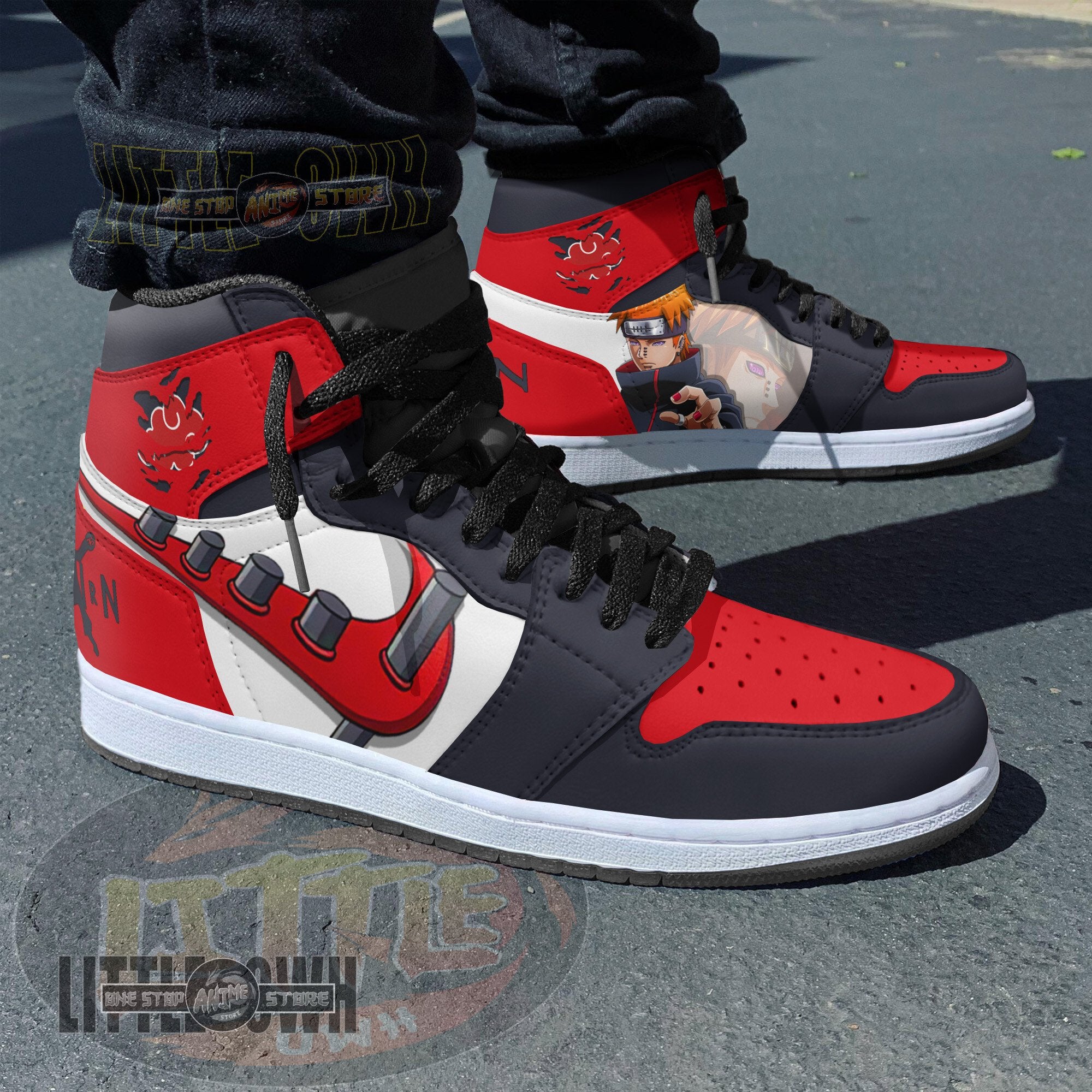 Ideafootwear Pain AJ1 High Sneakers Shoes For Men And Women