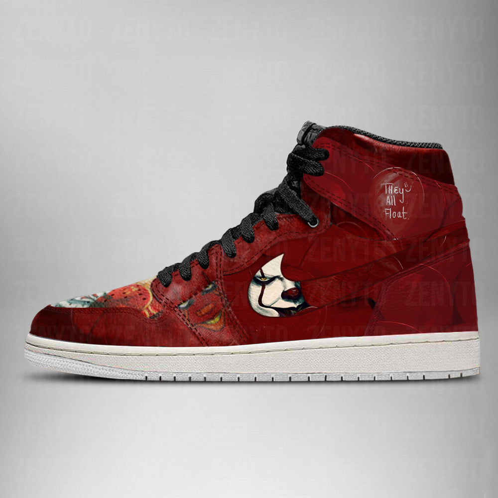 Ideafootwear Pennywise Halloween AJ1 High Sneakers Shoes For Men And Women
