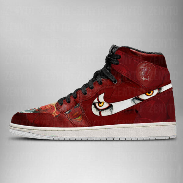 Ideafootwear Pennywise Halloween AJ1 High Sneakers Shoes For Men And Women