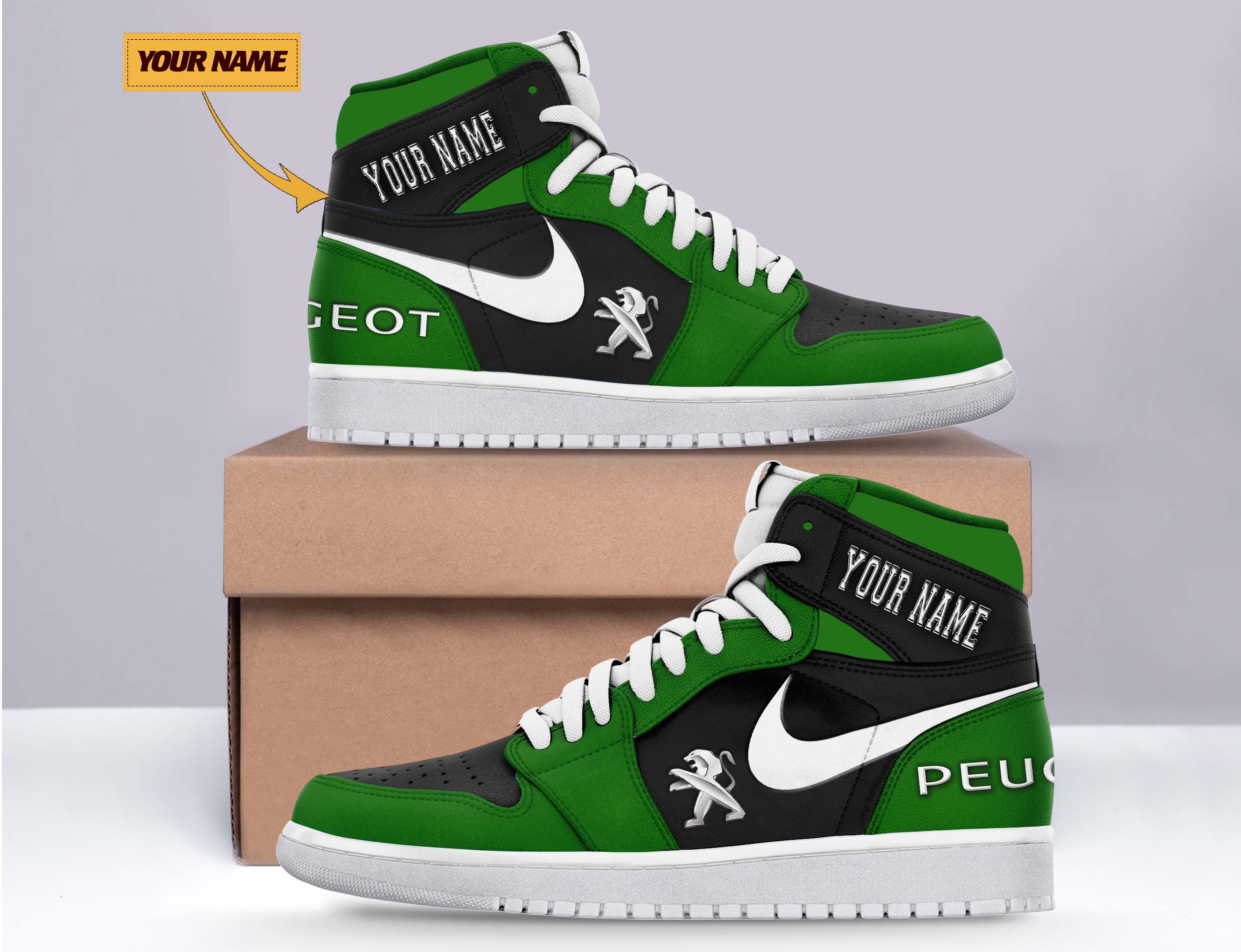 Ideafootwear Peugeot AJ1 High Sneakers Shoes For Men And Women