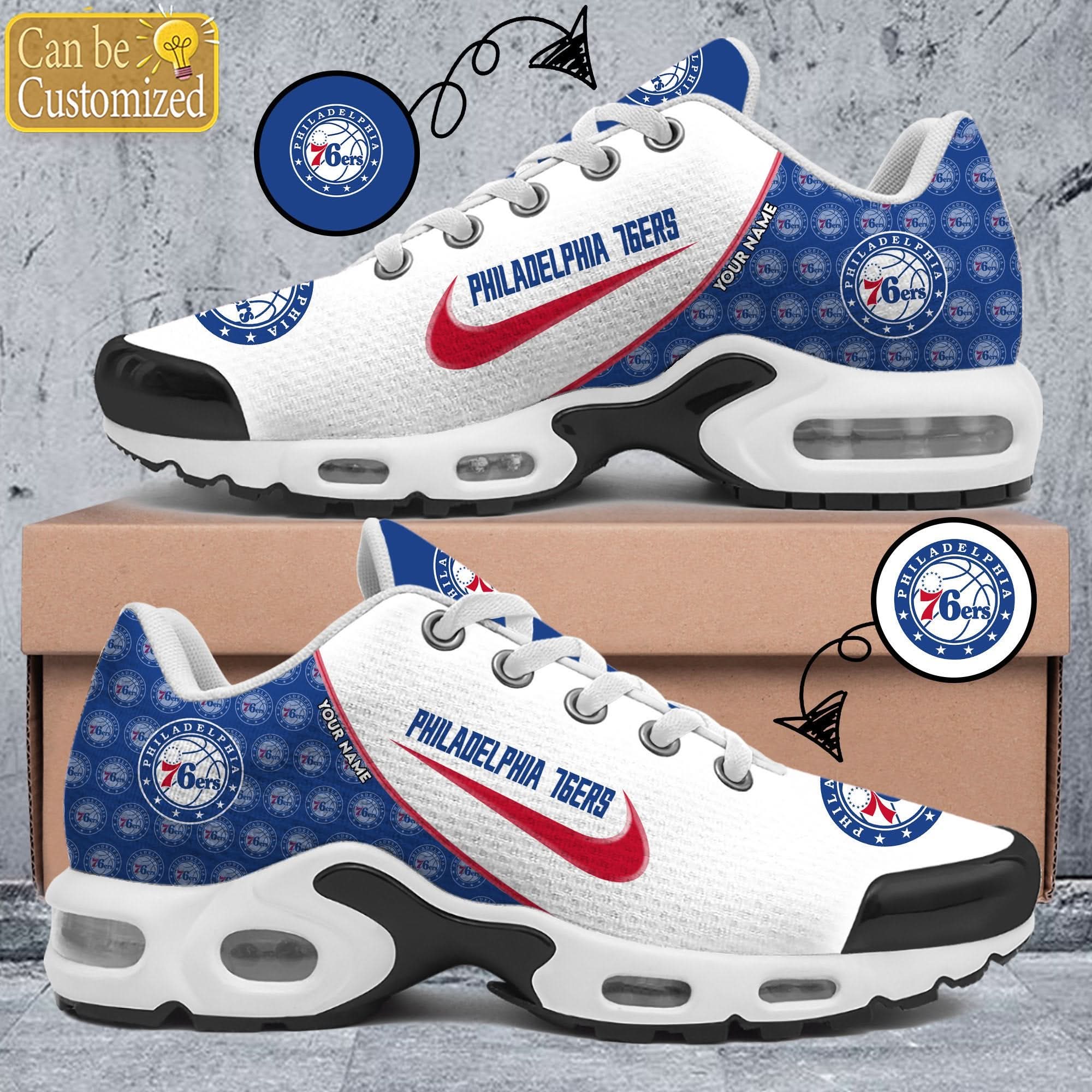 Ideafootwear Philadelphia 76ers TN Shoes Sneakers For Men And Women